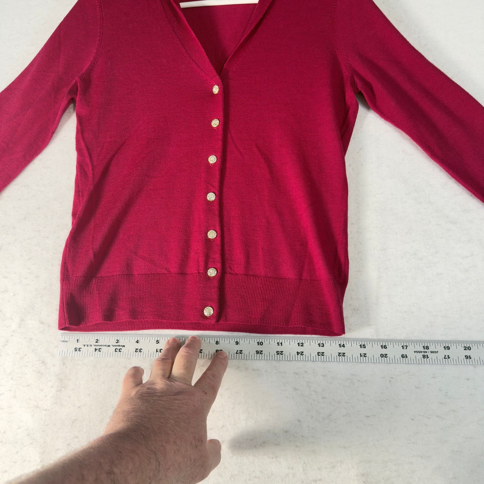 Talbots Talbots Petites 100% Merino Wool Button Up Cardigan Size SP Size ONE SIZE - 8 Thumbnail