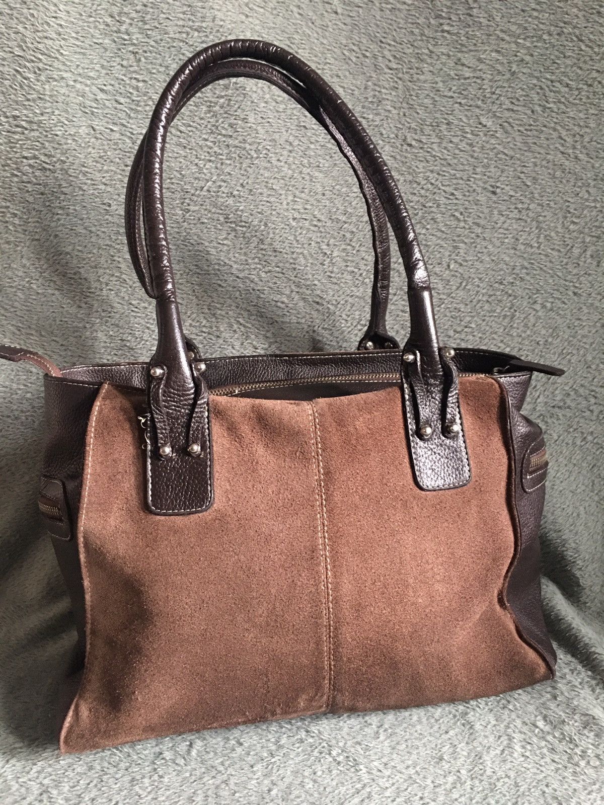 Tod's TOD’S Brown Suede Leather Handbag ShoulderTote Bag Size ONE SIZE - 2 Thumbnail