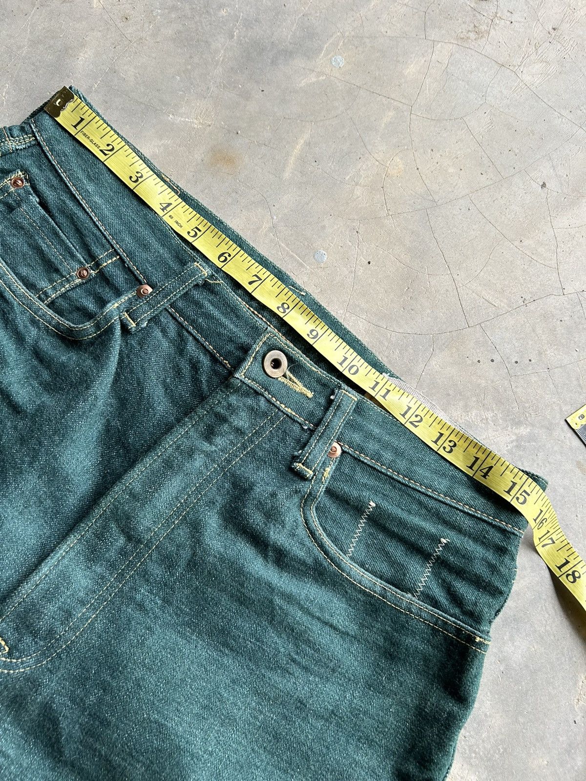 Kapital × Kapital Kountry Flare Kapital Selvedge Buckle Back Kiro Hirata Denim 🎌☠️ Size US 31 - 16 Thumbnail