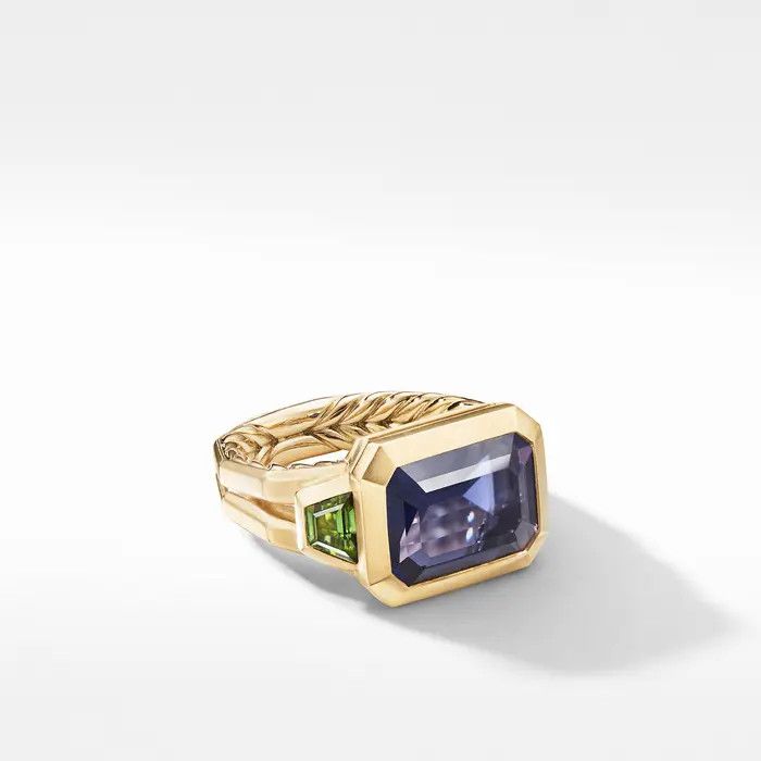 David Yurman o1w1db11025 / Size 7 / R14428 Three Stone Ring in Golden Size ONE SIZE - 1 Preview