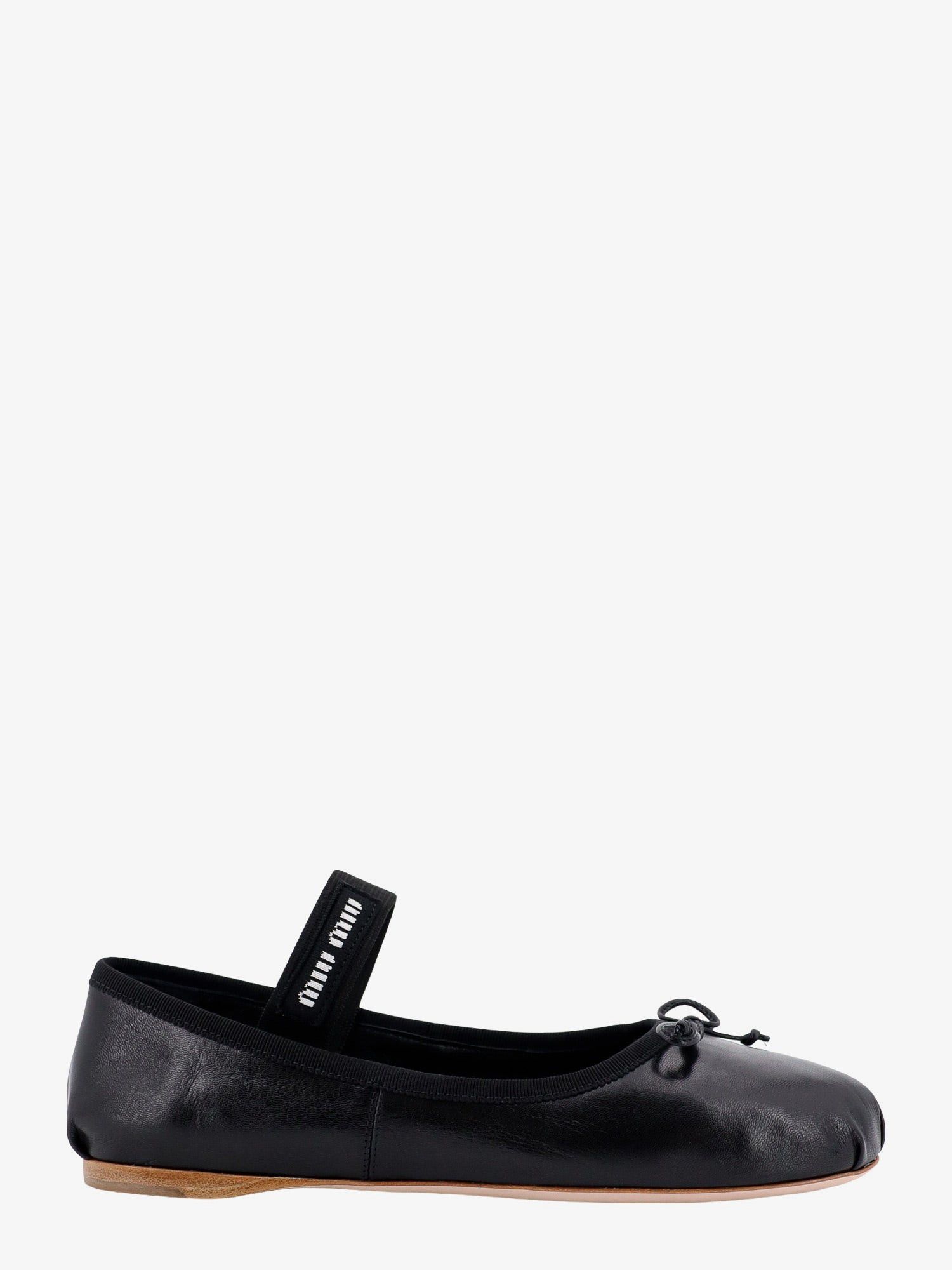 image of Miu Miu Ballerinas Woman Black Ballerinas Shoes, Women's (Size 9)