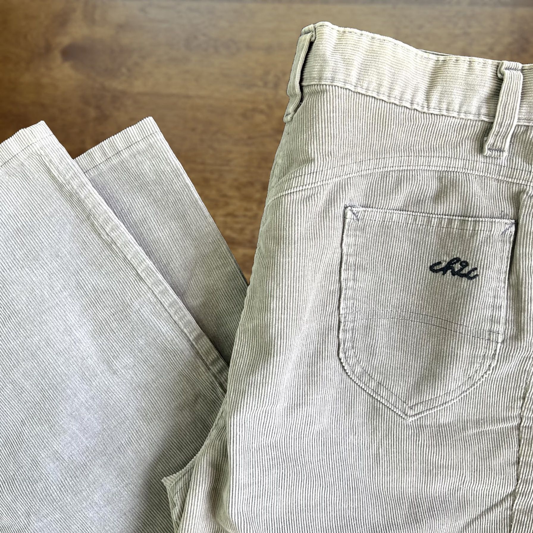 Vintage VINTAGE H.I.S Pants Women's 29x30 Beige Corduroy Straight Leg Casual Chino Size 29" - 1 Thumbnail