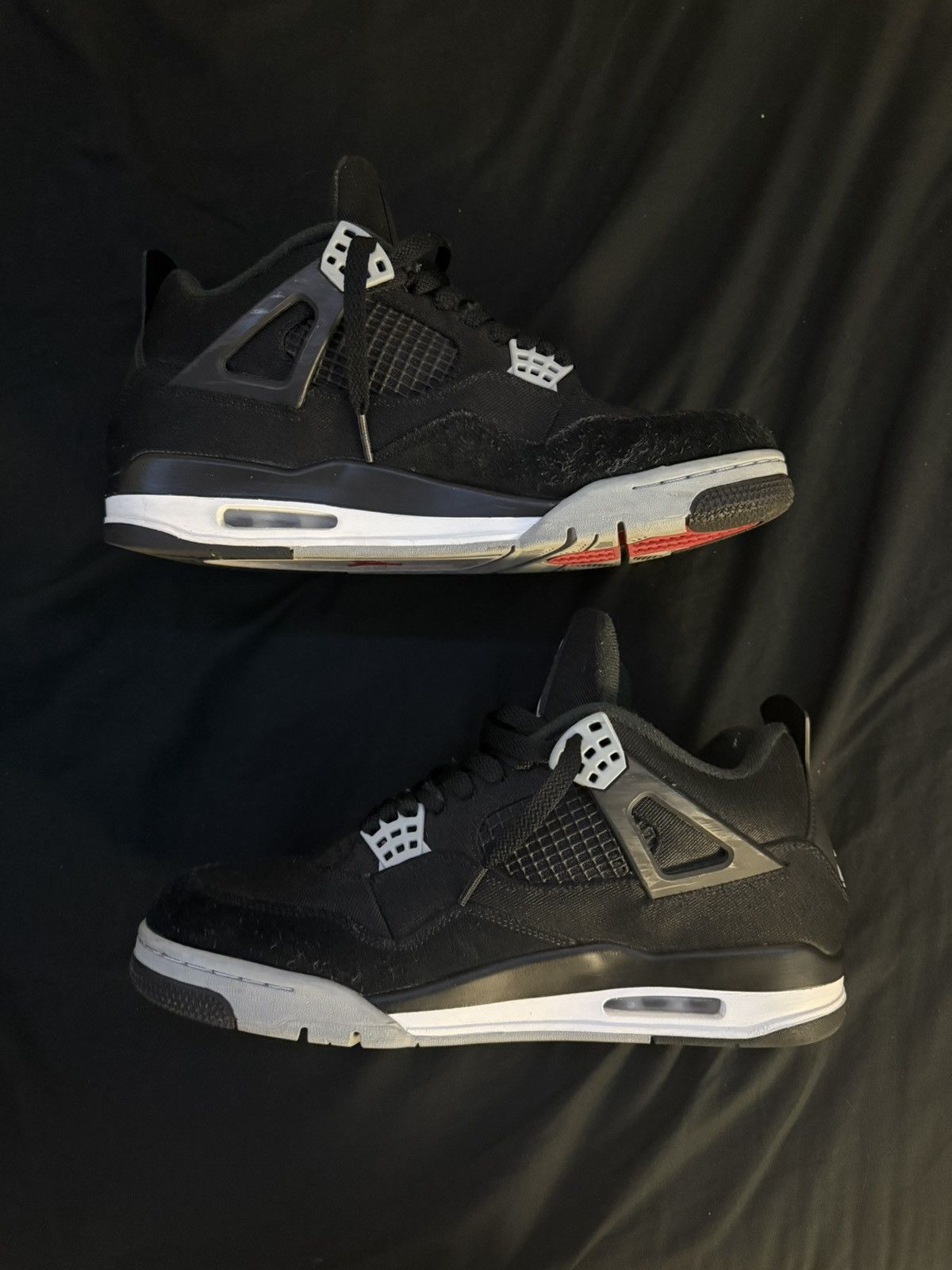 Jordan Brand Jordan 4 Black Canvas Size US 11.5 / EU 44-45 - 1 Thumbnail