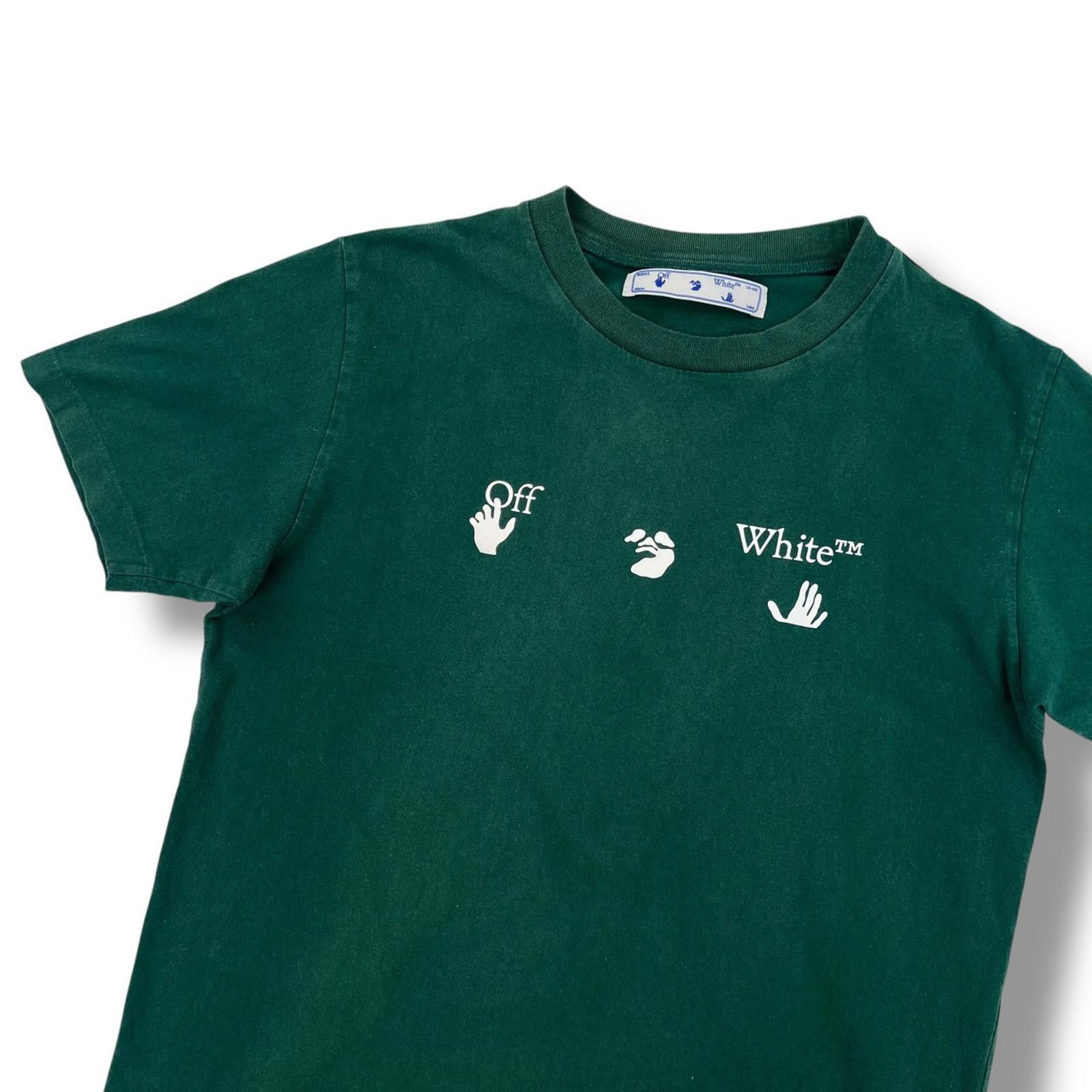 Off-White Off-White Hand Print Green T Shirt Size US M / EU 48-50 / 2 - 1 Thumbnail