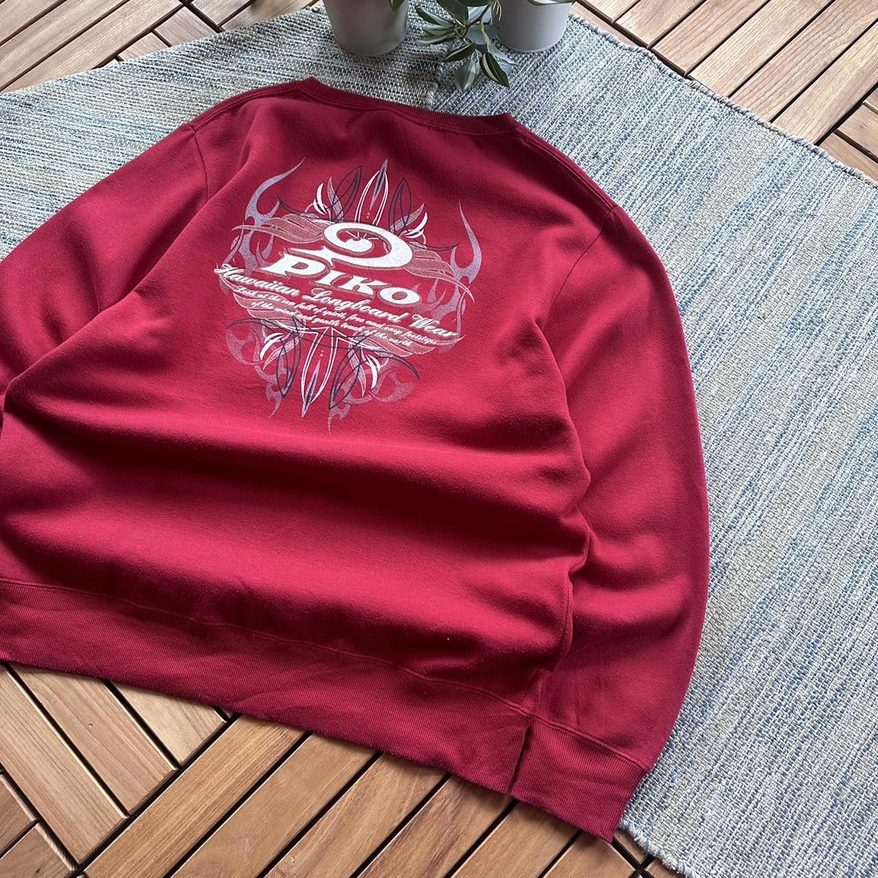 Designer Vintage Y2K Piko Surfcore Logo Baggy Sweatshirt Size US XL / EU 56 / 4 - 2 Thumbnail