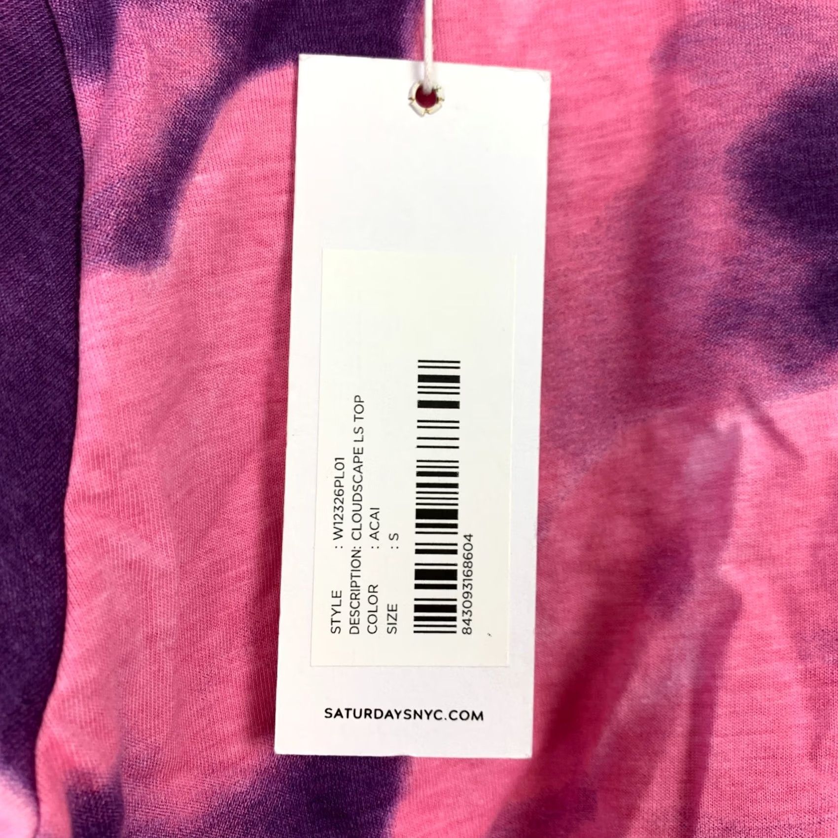 Saturdays NYC Saturdays NYC Tie Dye Pink Purple Long Sleeve Tee Shirt Small Size S / US 4 / IT 40 - 5 Thumbnail