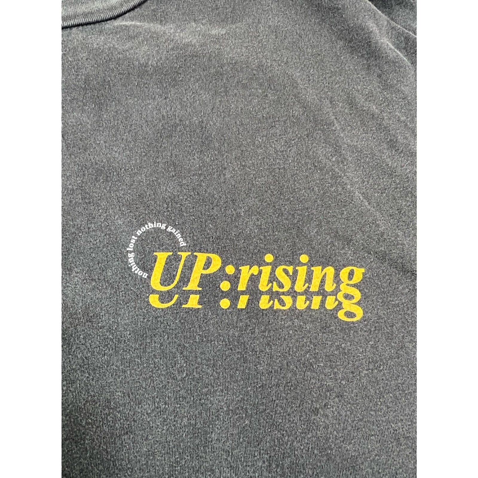 Jack & Jones JACK & JONES T-Shirt Gray XL Short Sleeve Regular Graphic Print Men Love Uprising No Love Lost Vintage? Size US XL / EU 56 / 4 - 4 Thumbnail