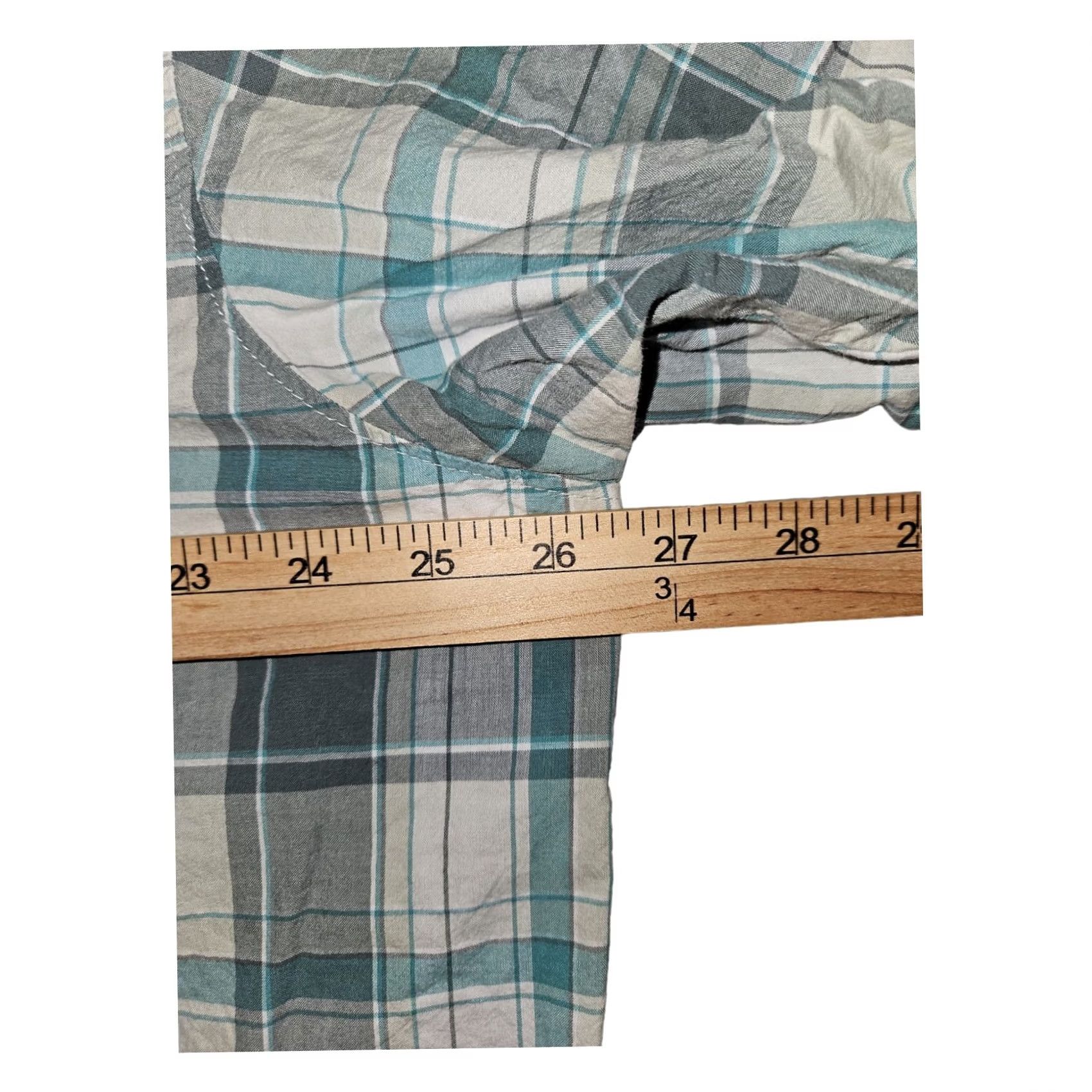 Vintage Columbia Button Up Shirt Short Sleeve Men 2XL Mint Plaid Casual Workwear Shirt Size US XXL / EU 58 / 5 - 3 Thumbnail