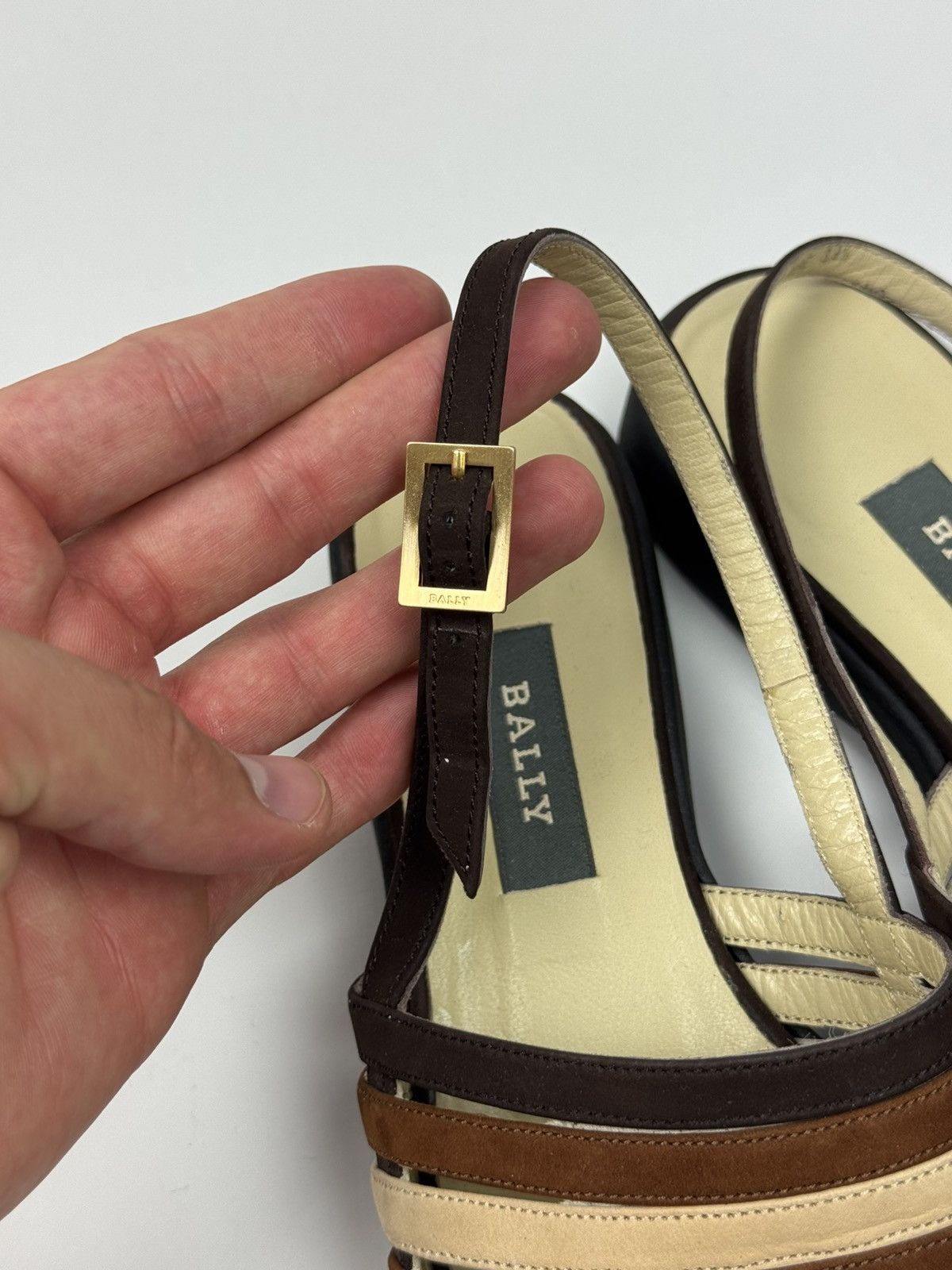 Bally Vintage Bally Charme Summer Women’s Sandals Size US 9 / IT 39 - 11 Thumbnail