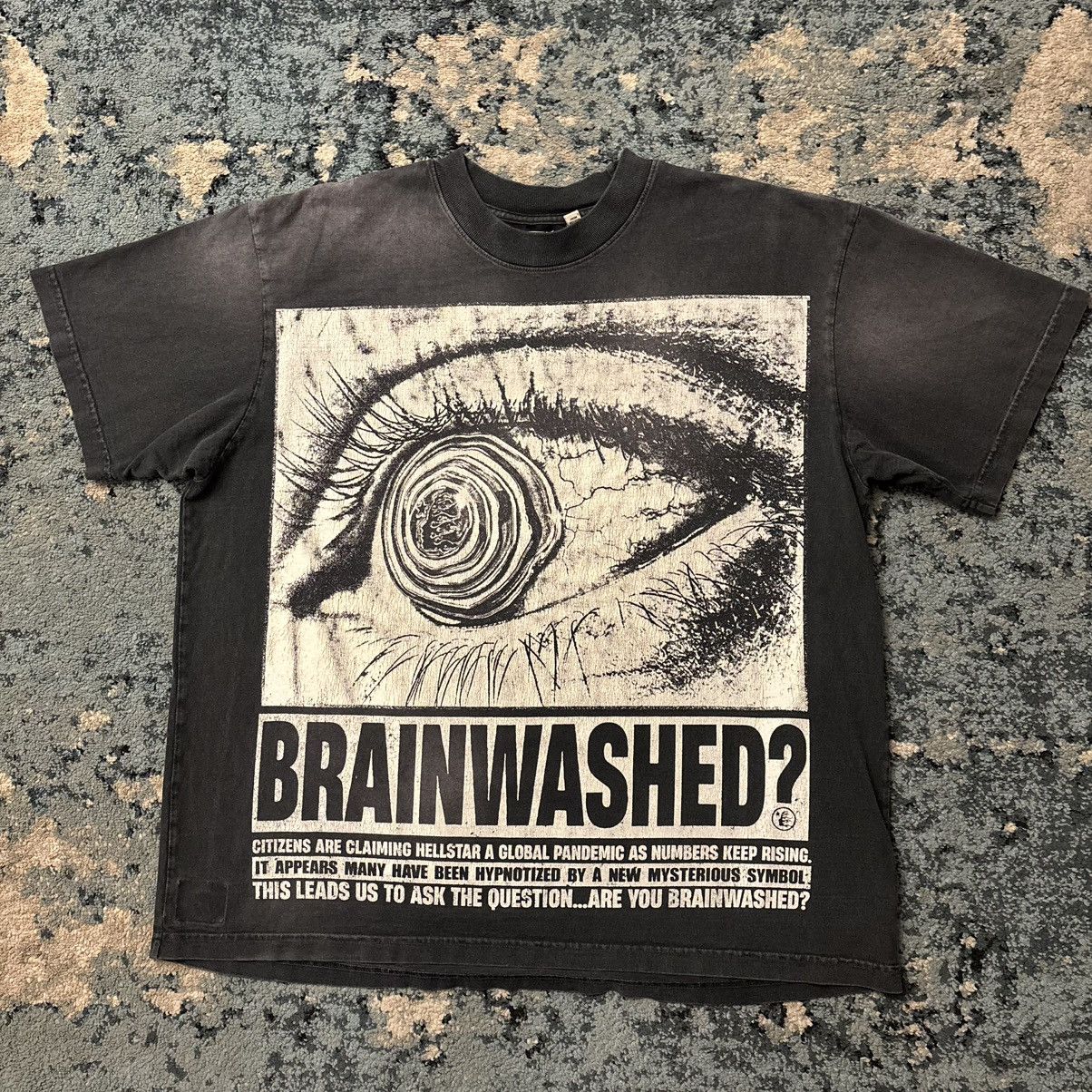 HELLSTAR Hellstar Eye Brainwashed T-Shirt 🤍🖤 | Grailed
