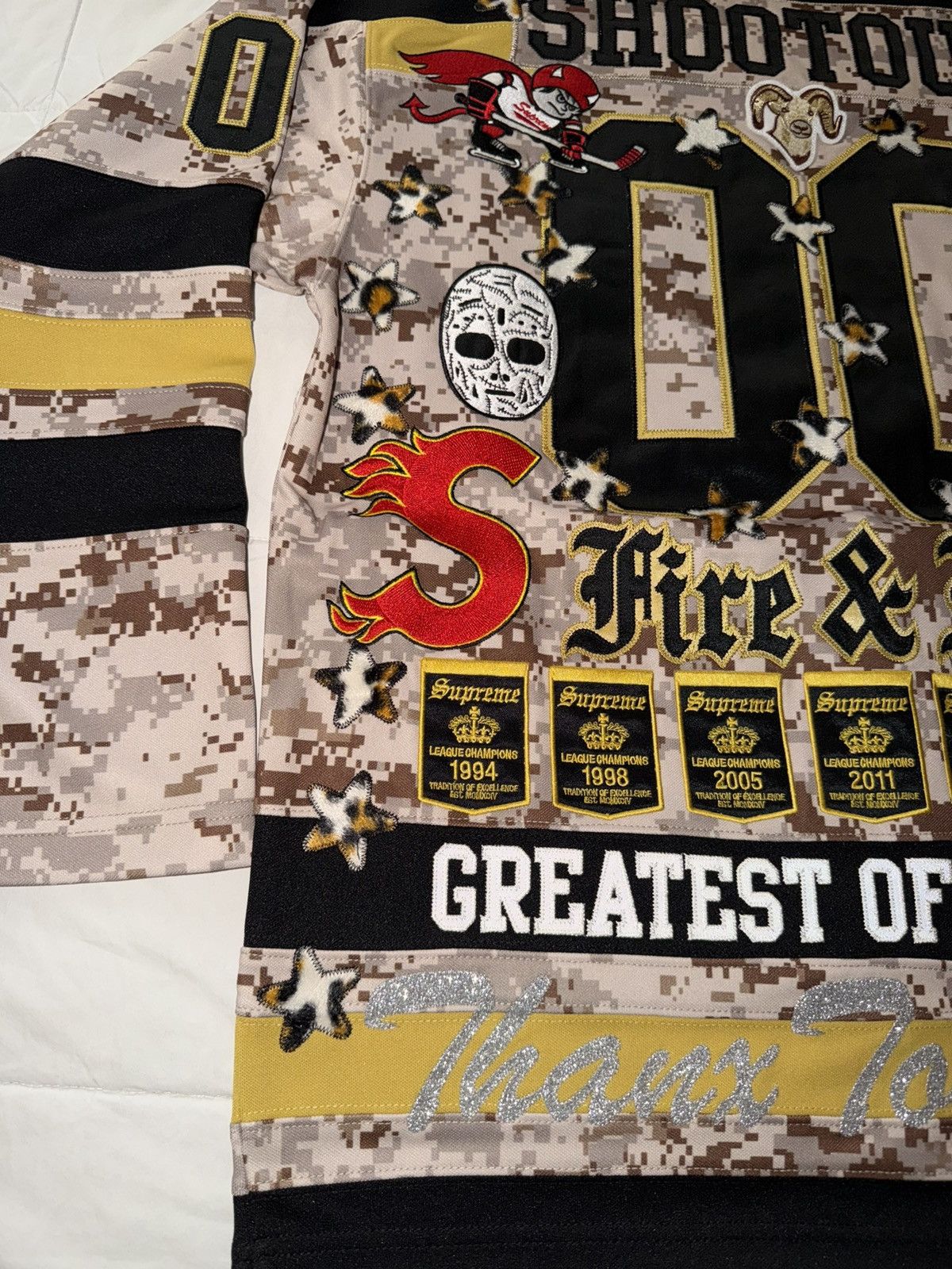 Supreme Supreme Fire & Ice Hockey Jersey – Digital Camo (Size Small) Size US S / EU 44-46 / 1 - 6 Thumbnail