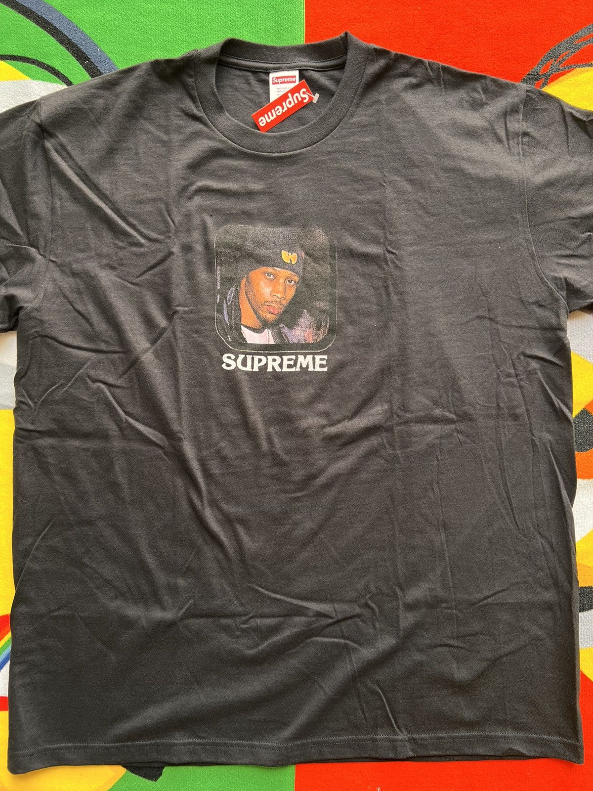 Supreme Supreme x Wu-Tang “Protect Ya Neck” Photo Tee Black yellow Size US XL / EU 56 / 4 - 5 Thumbnail