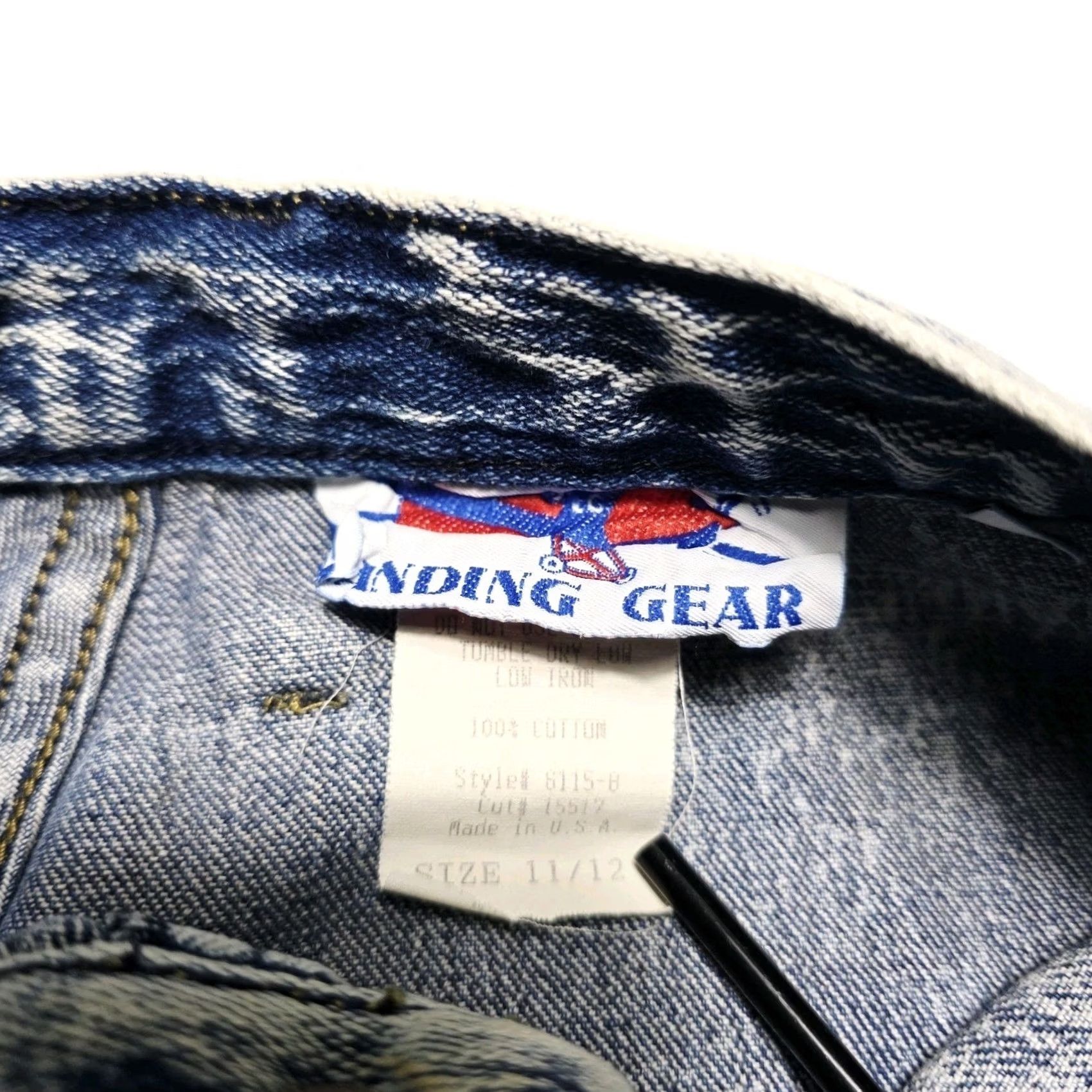Vintage Vintage 80s Mom Jeans Acid Wash Blue Size 11/12 USA Landing Gear Size 34" / US 12 / IT 48 - 6 Thumbnail