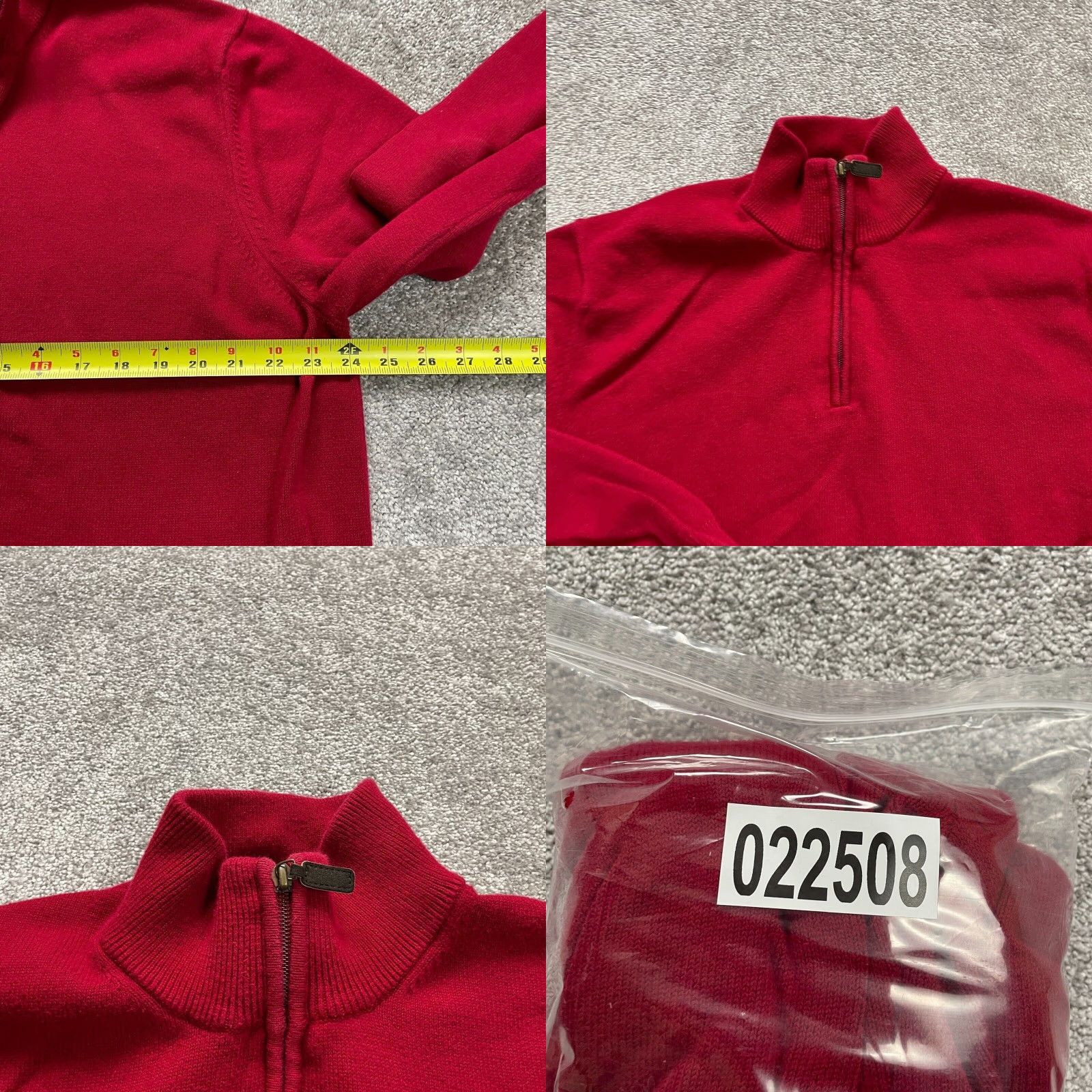 Eddie Bauer Eddie Bauer Pullover Sweater Men XL Solid Red 1/4 Zip High Neck Knit Long Sleeve Casual Classic Size US XL / EU 56 / 4 - 8 Thumbnail