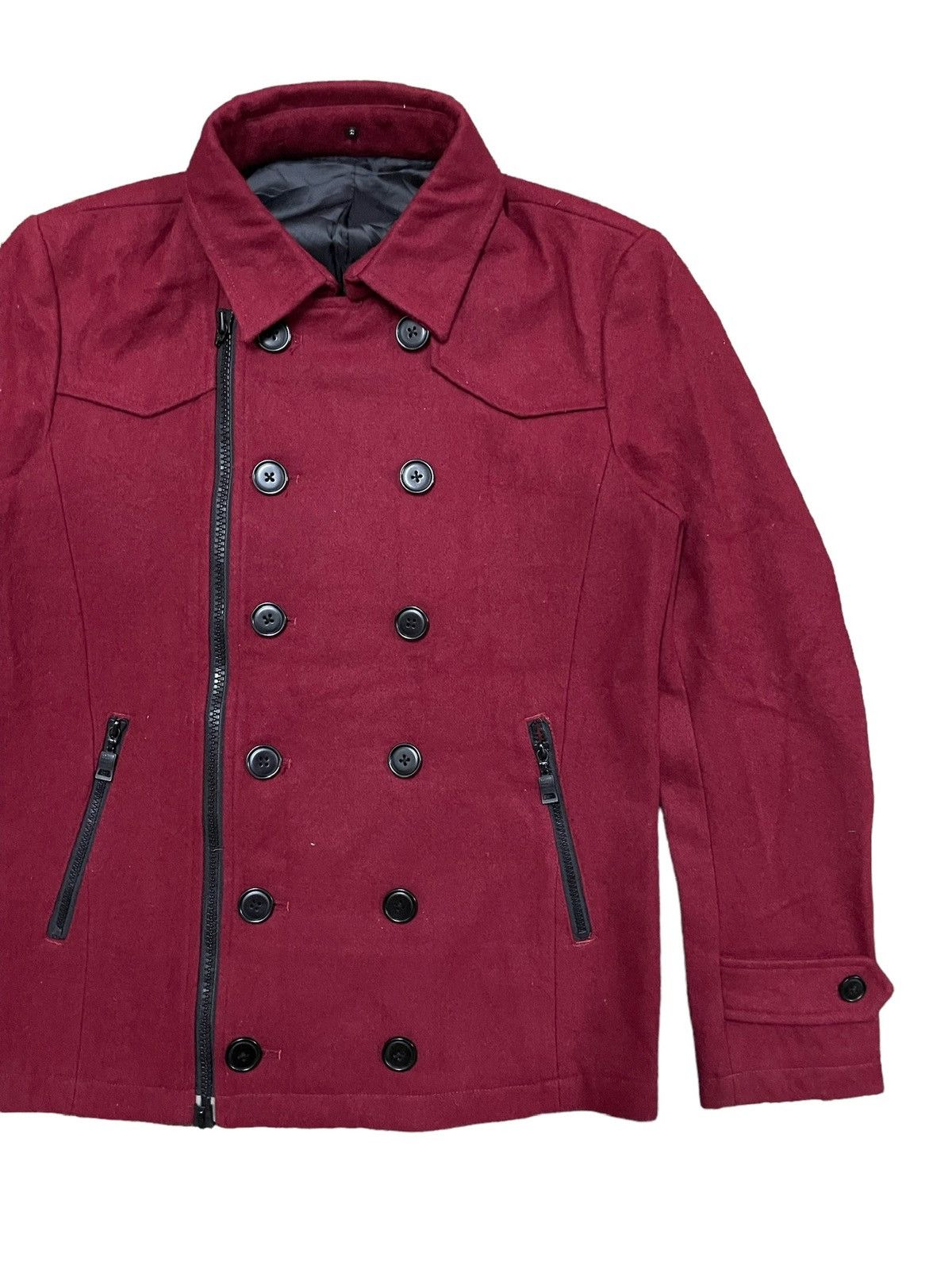 semanticdesign Double Breasted Wool Coat Jacket Size US L / EU 52-54 / 3 - 3 Thumbnail