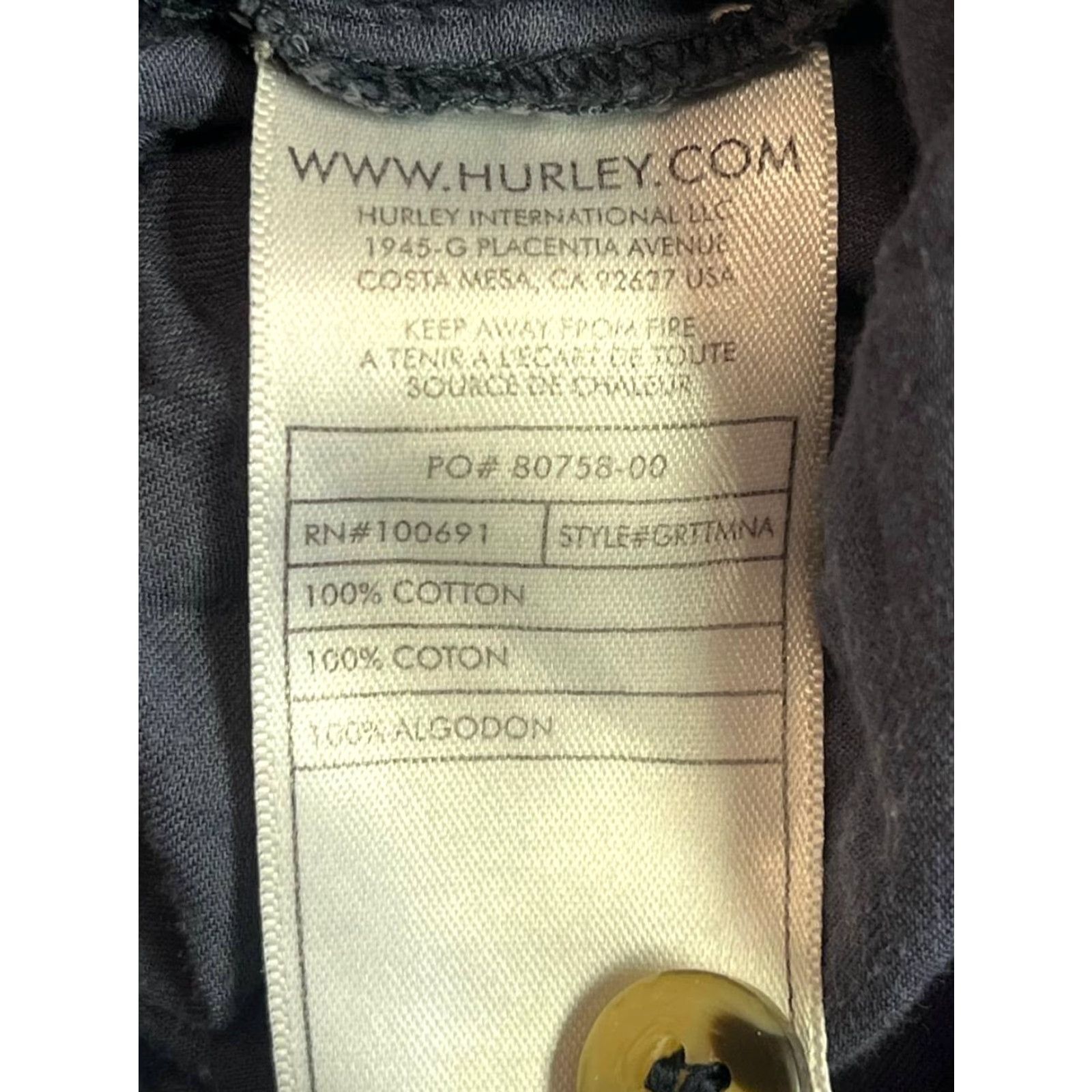 Hurley Hurley Sundress Dress Knee Length V-Neck Sleeveless Solid Blue Cotton Blend Women S Casual Party/Cocktail Travel Sundress Women S Size S / US 4 / IT 40 - 7 Thumbnail