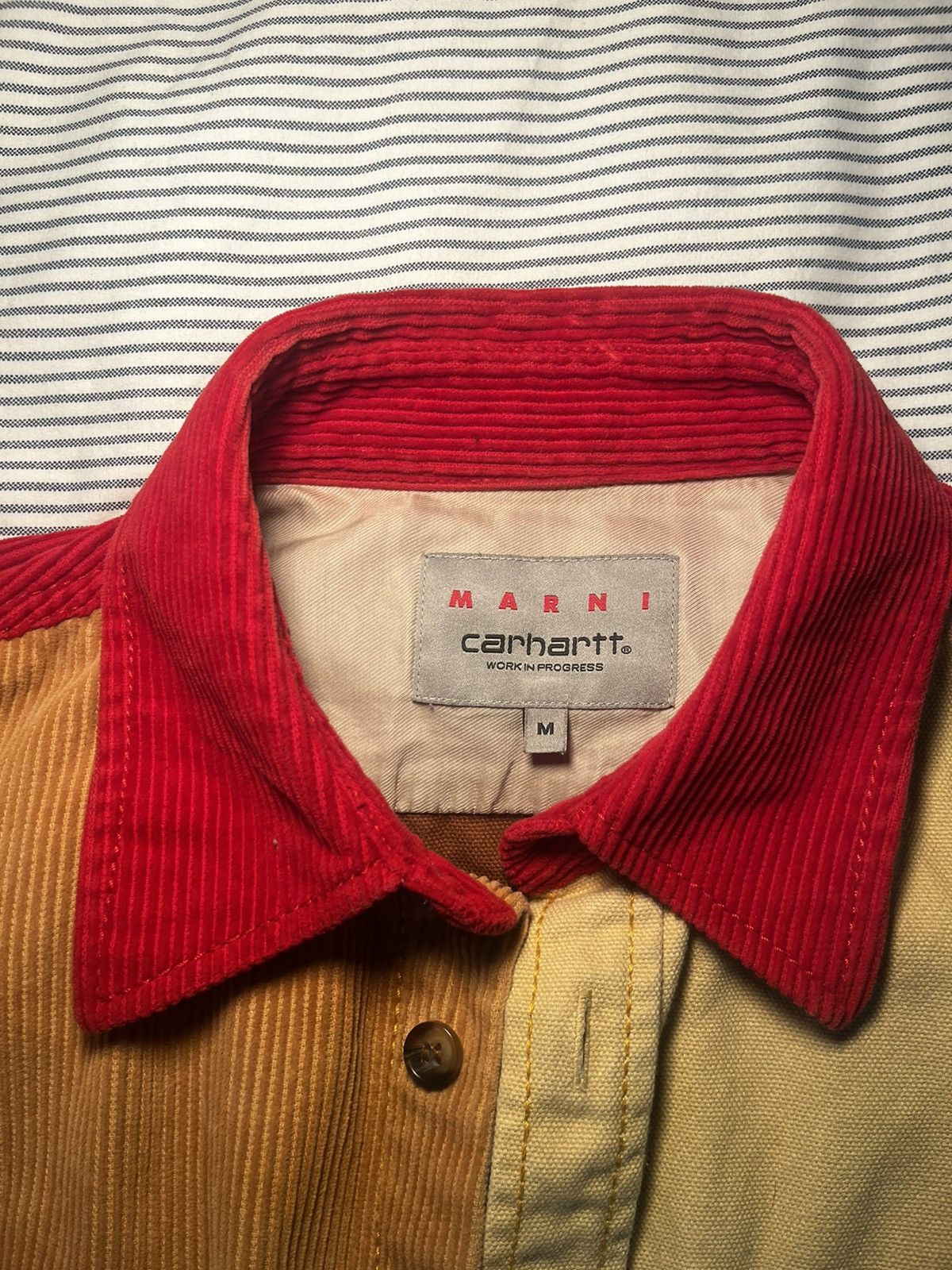 Carhartt × Marni Marni Carhartt WIP Colorblock Overshirt Size Medium Size US M / EU 48-50 / 2 - 5 Thumbnail