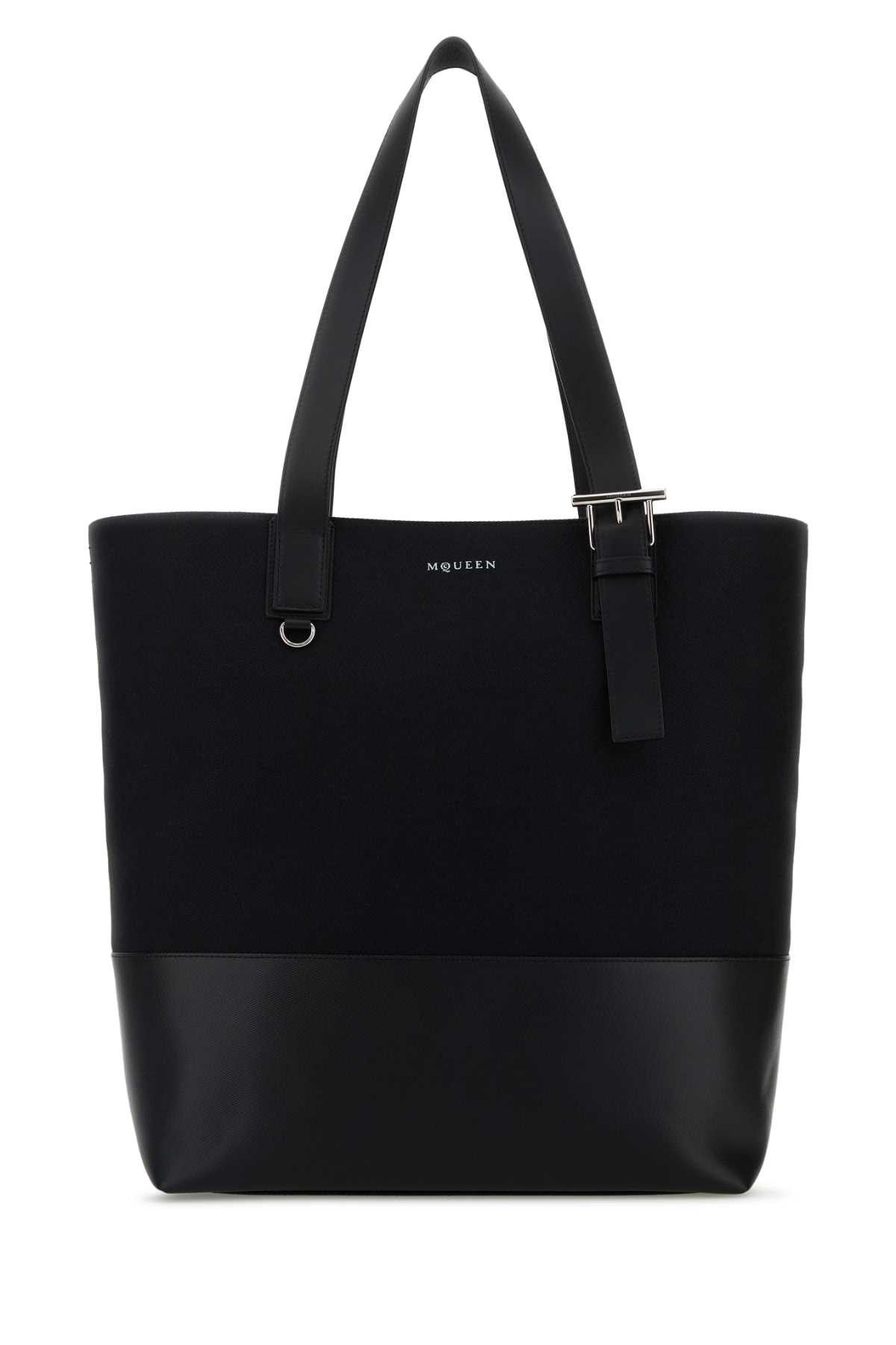 Alexander McQueen Black Canvas Shopping Bag Size ONE SIZE - 1 Thumbnail