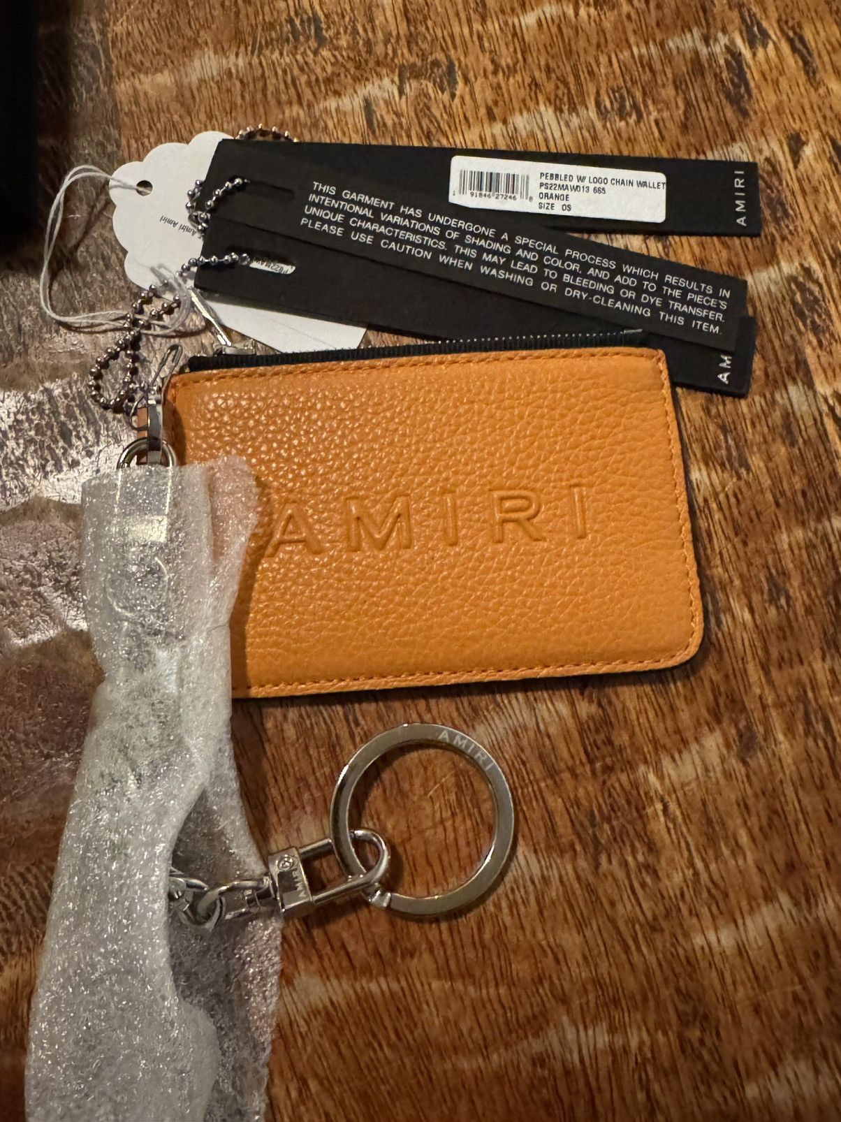 Amiri 🔥55% OFF🔥 [SALE] Amiri Logo Chain Pebbled Leather Wallet Size ONE SIZE - 3 Thumbnail
