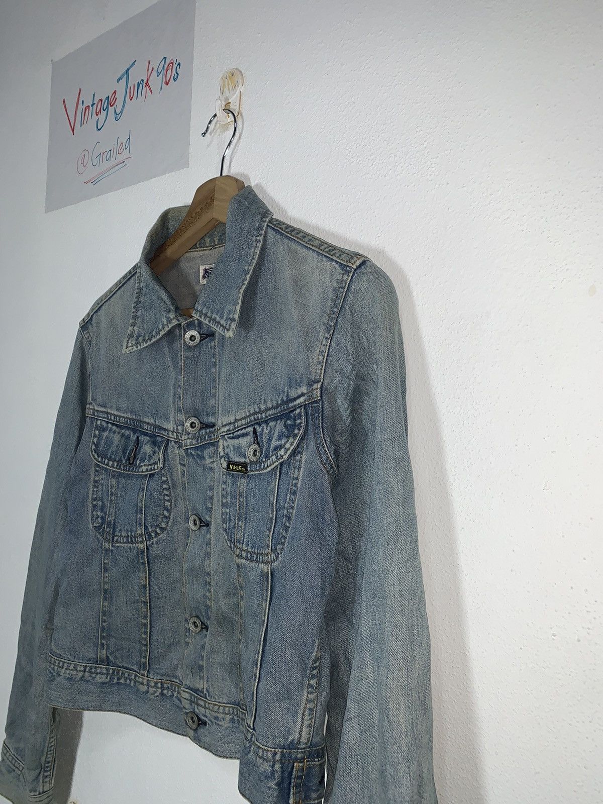 Vale Vintage 2000’s Vale Stonewash Denim jacket Size US XS / EU 42 / 0 - 2 Thumbnail