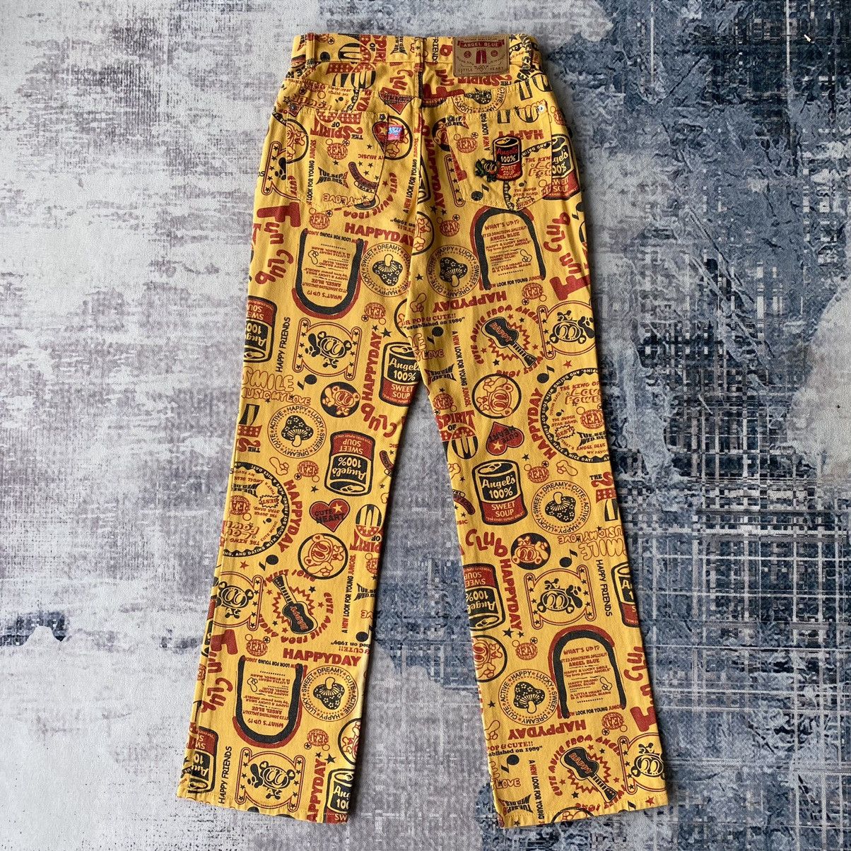 Angel Blue × Japanese Brand 2000s Angel Blue Fullprinted Denim Pants Size US 26 / EU 42 - 7 Thumbnail