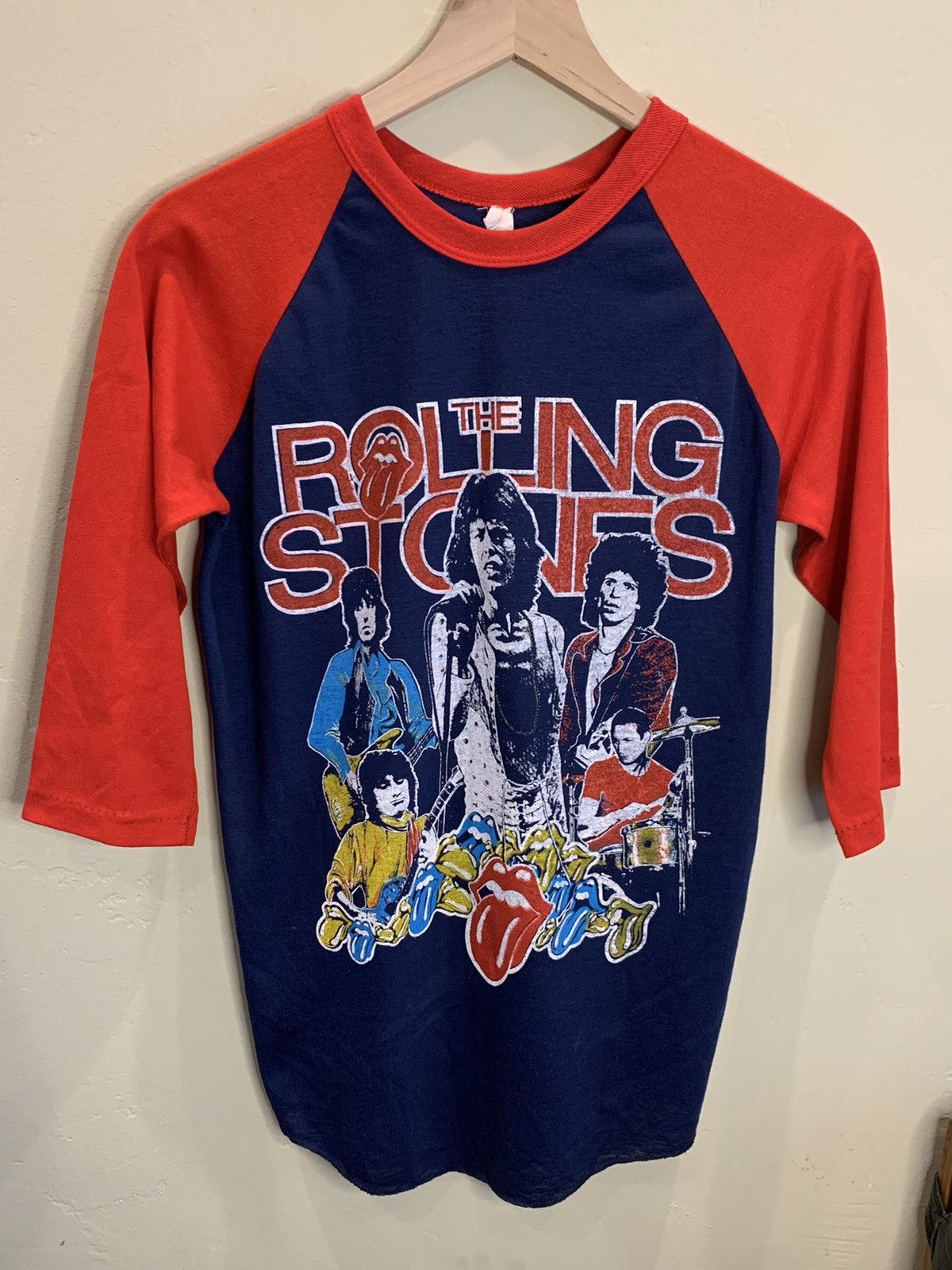 *RARE* Vintage 1981 The Rolling Stones Tour Raglan Shirt