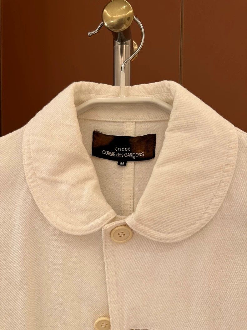Comme des Garcons Comme Des Garcons Baby collar white denim jacket Size M / US 6-8 / IT 42-44 - 2 Thumbnail