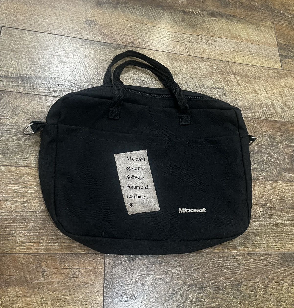 Microsoft Vintage 1988 Microsoft Exhibition Messenger Bag Black Size ONE SIZE - 1 Thumbnail
