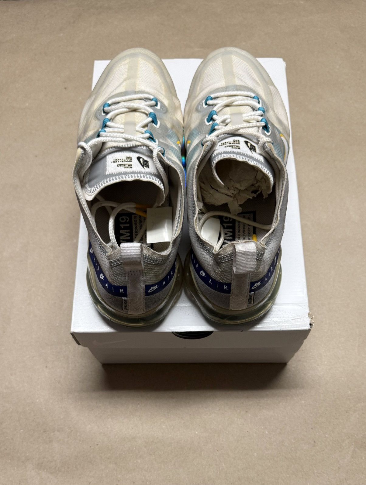 Nike Nike Air Vapormax 2019 SE Wolf Grey Blue men’s size 14 Rare! Size US 14 / EU 47 - 4 Thumbnail