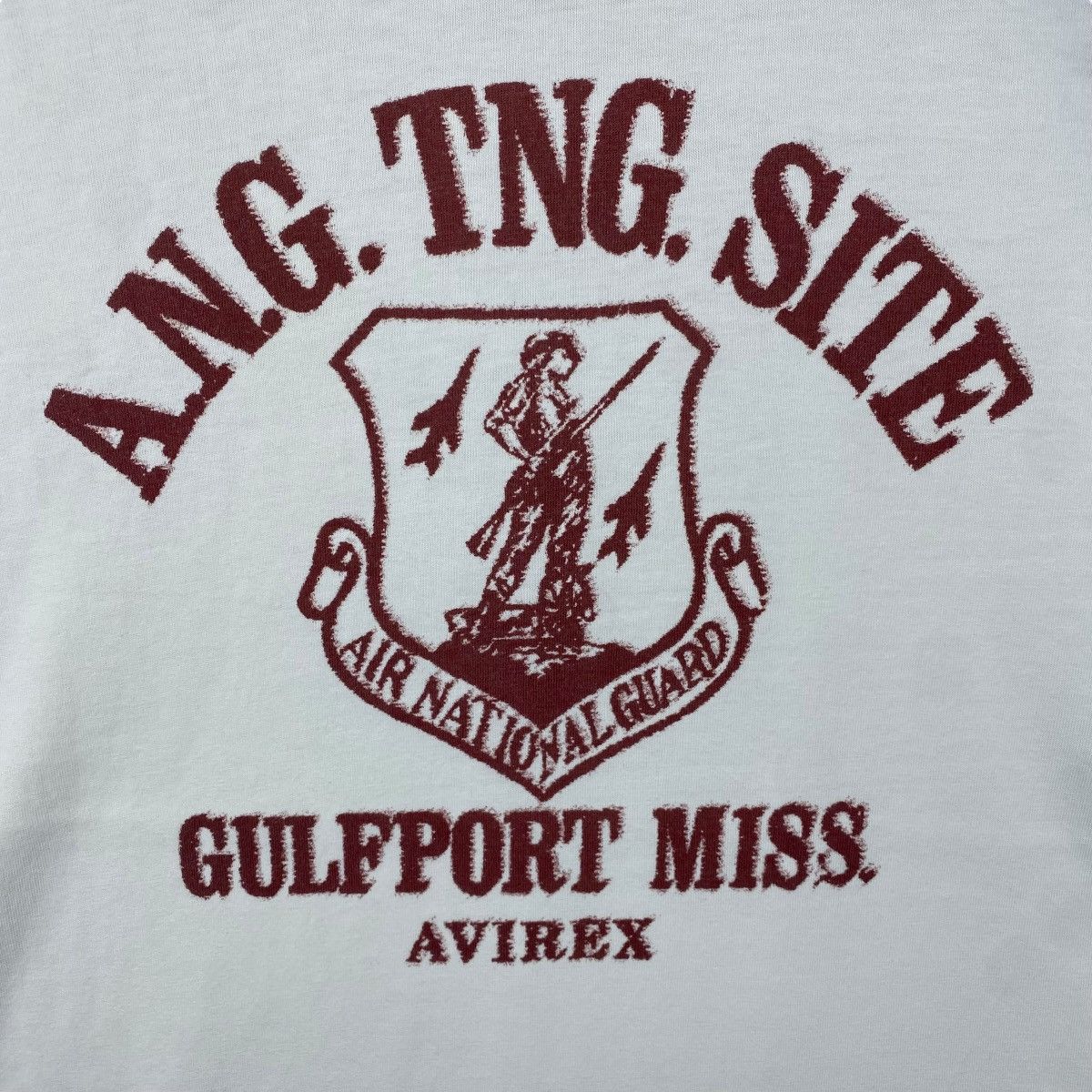 Avirex Vintage AVIREX Air National Guard Gulfport Raglan Tee Shirt Size US M / EU 48-50 / 2 - 2 Thumbnail