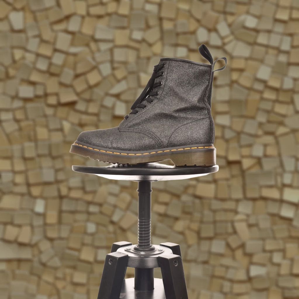 Dr. Martens DDP Dr Martens 1460 Pascal Glitter Boots Black Melody Size US 8 / UK 6 / EU 39 Womens Size US 8 / IT 38 - 1 Thumbnail