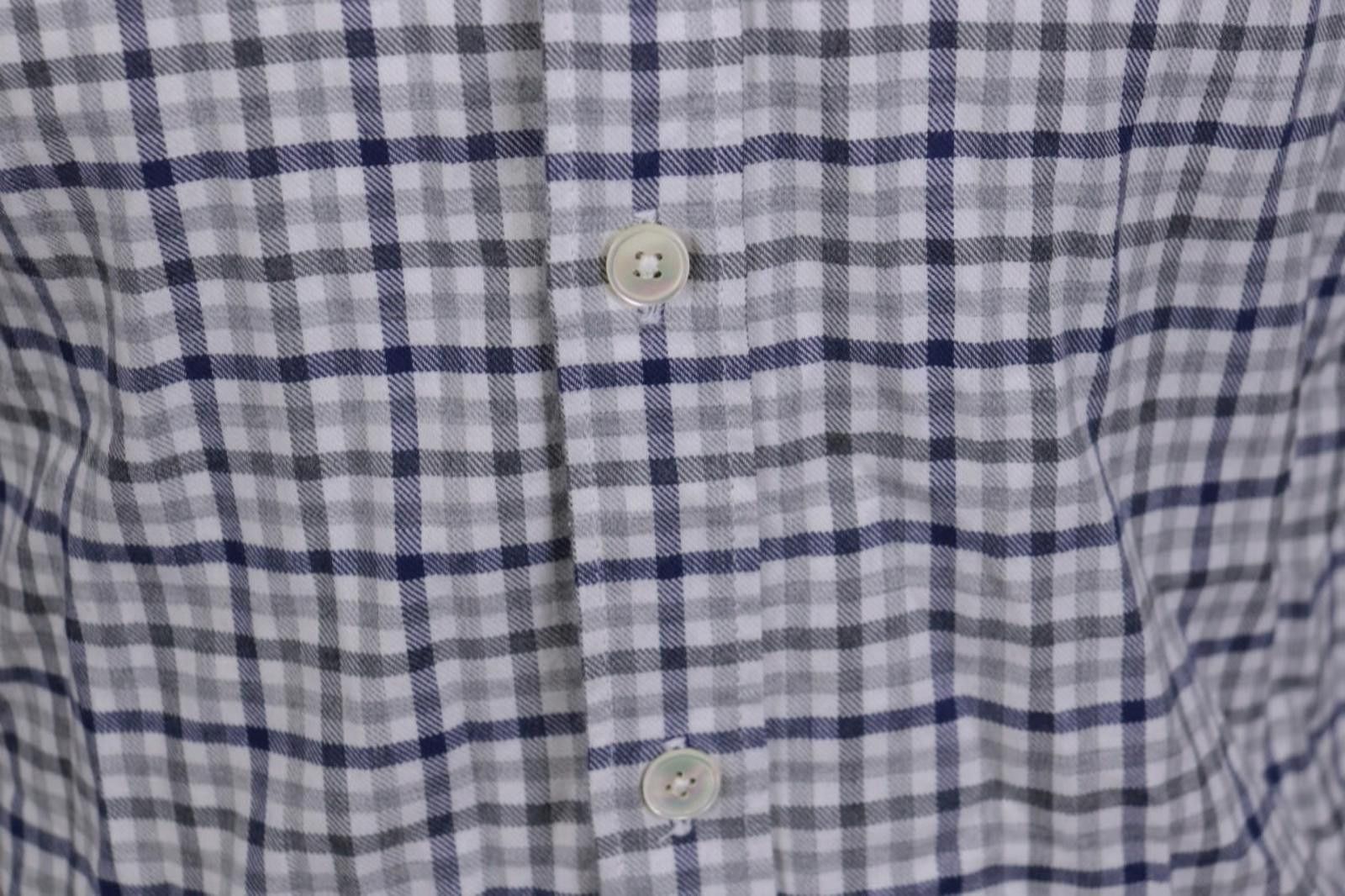 Eleventy Eleventy Multicolor Check Down Dress Shirt Size 41 / 16 Size US M / EU 48-50 / 2 - 7 Thumbnail