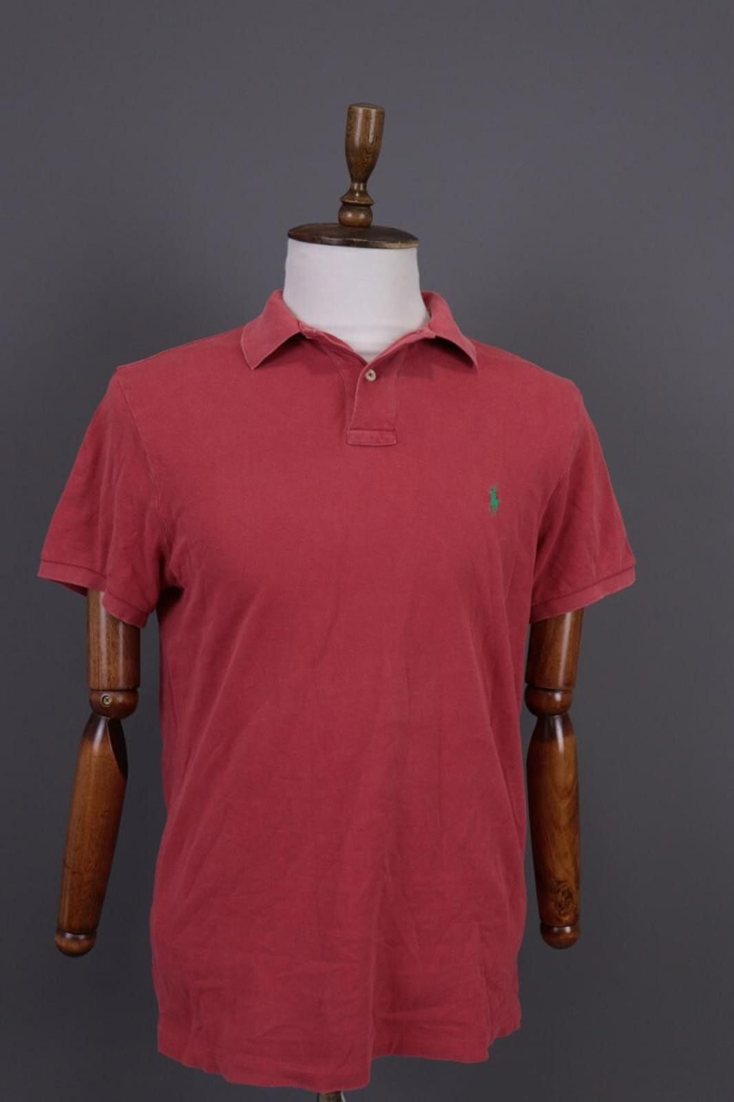 Designer Polo by Ralph Lauren Red Custom Fit Polo Shirt Size M Size US M / EU 48-50 / 2 - 1 Thumbnail