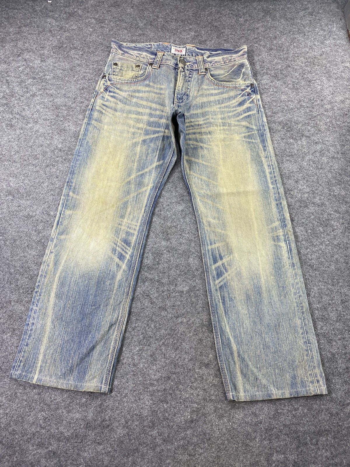 Edwin × Japanese Brand × Jean Edwin XV Blue Wash Denim - J977 Size US 34 / EU 50 - 2 Thumbnail