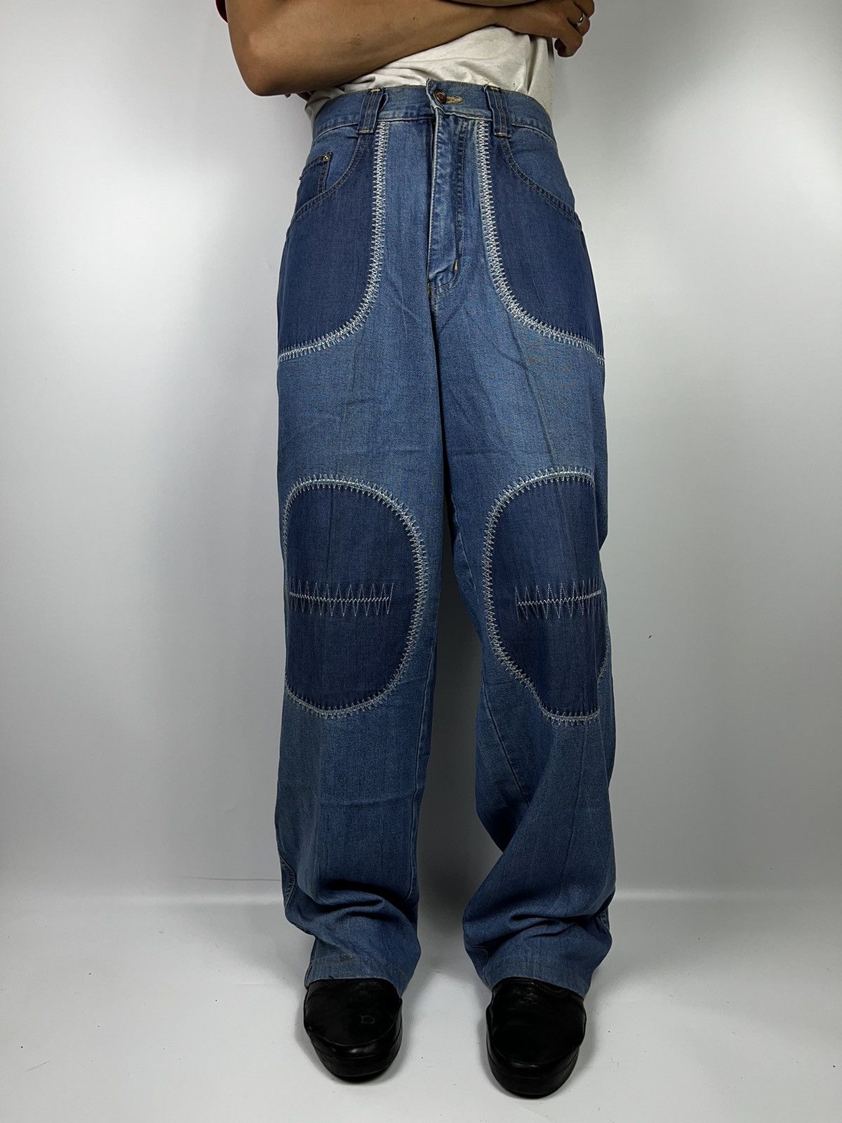 If Six Was Nine × Japanese Brand × Le Grande Bleu (L.G.B.) kapital style loose jeans pant lanpaoshyr japanese brand Size US 27 - 13 Thumbnail