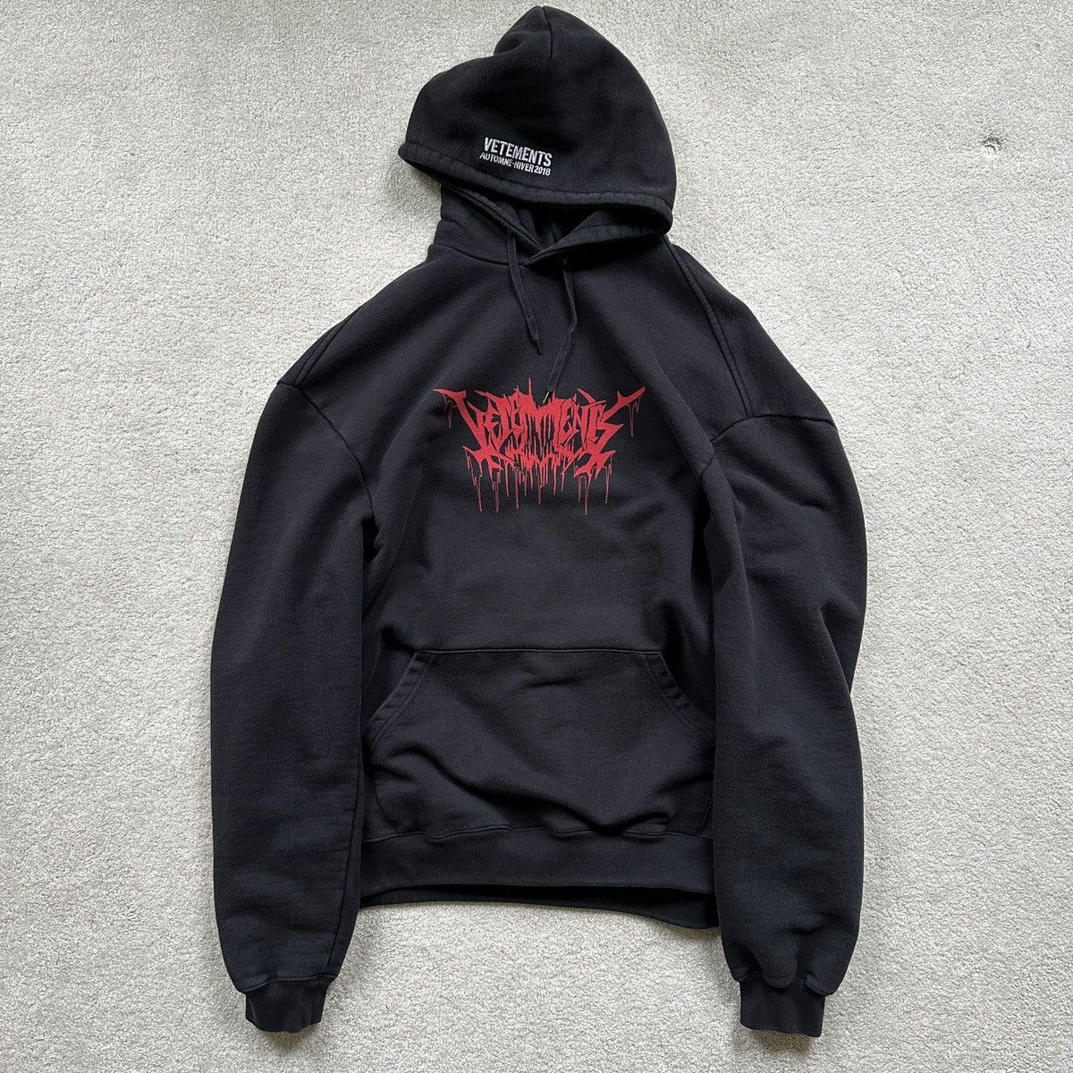 image of Vetements Fw17 Death Metal Tour 2018 in Black, Men's (Size XS)