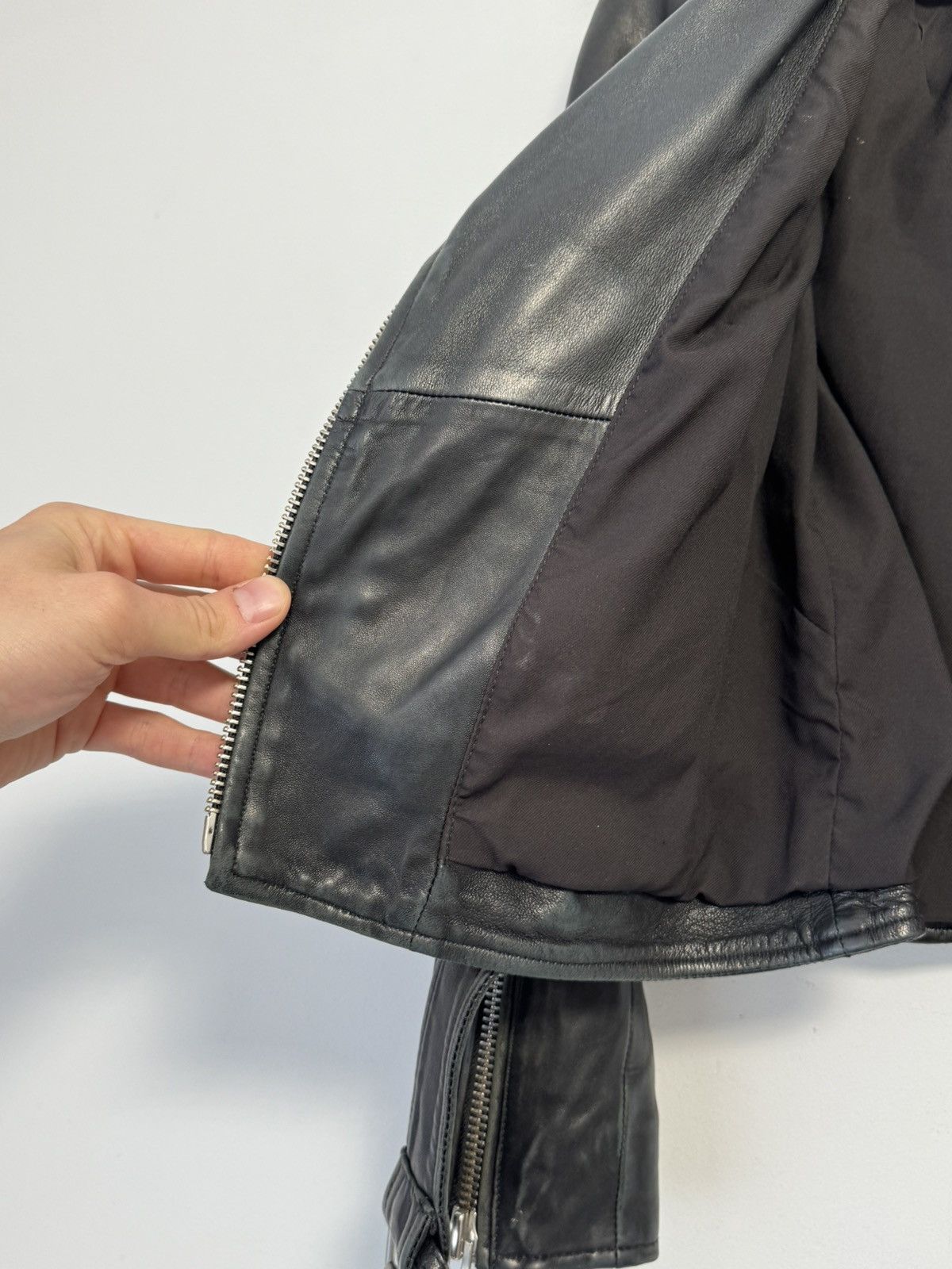 Allsaints ALLSAINTS Balfern Biker Jacket Black Motorcycle Short US 4 Size S / US 4 / IT 40 - 13 Thumbnail