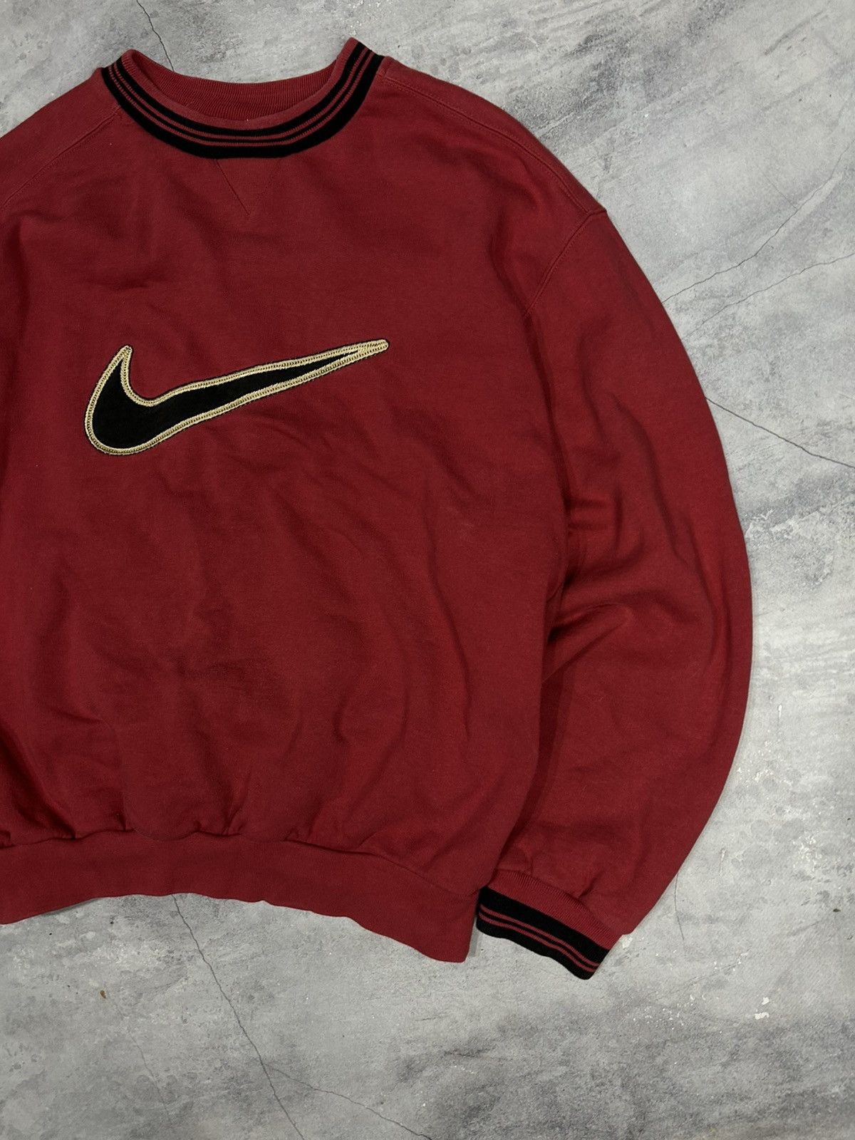 Nike Vintage Y2k Nike Big Swoosh Sweatshirt Size US M / EU 48-50 / 2 - 2 Thumbnail
