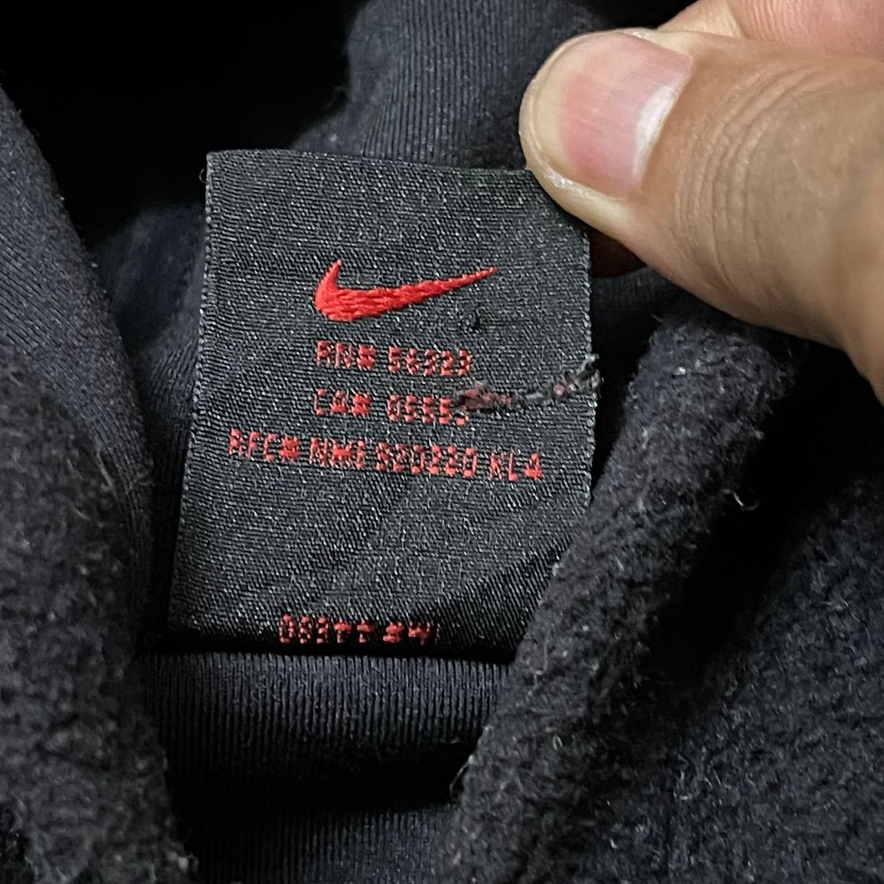 Nike Vintage 90's Nike Center Swoosh Fleece Hoodie Size US L / EU 52-54 / 3 - 6 Thumbnail