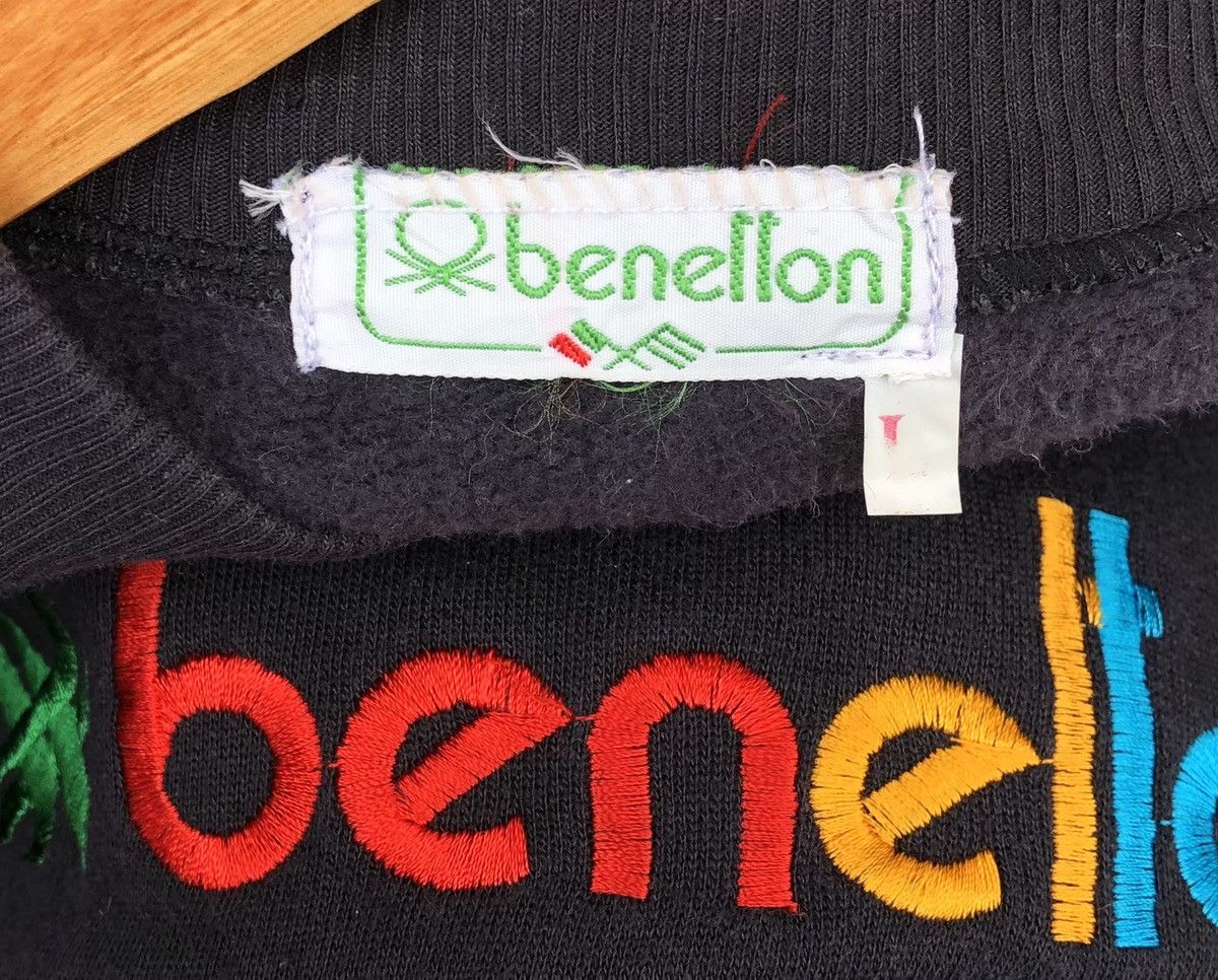 Benetton Vintage Benetton SpeellOut Embroidery Crew Neck Sweatshirt Size US L / EU 52-54 / 3 - 11 Thumbnail