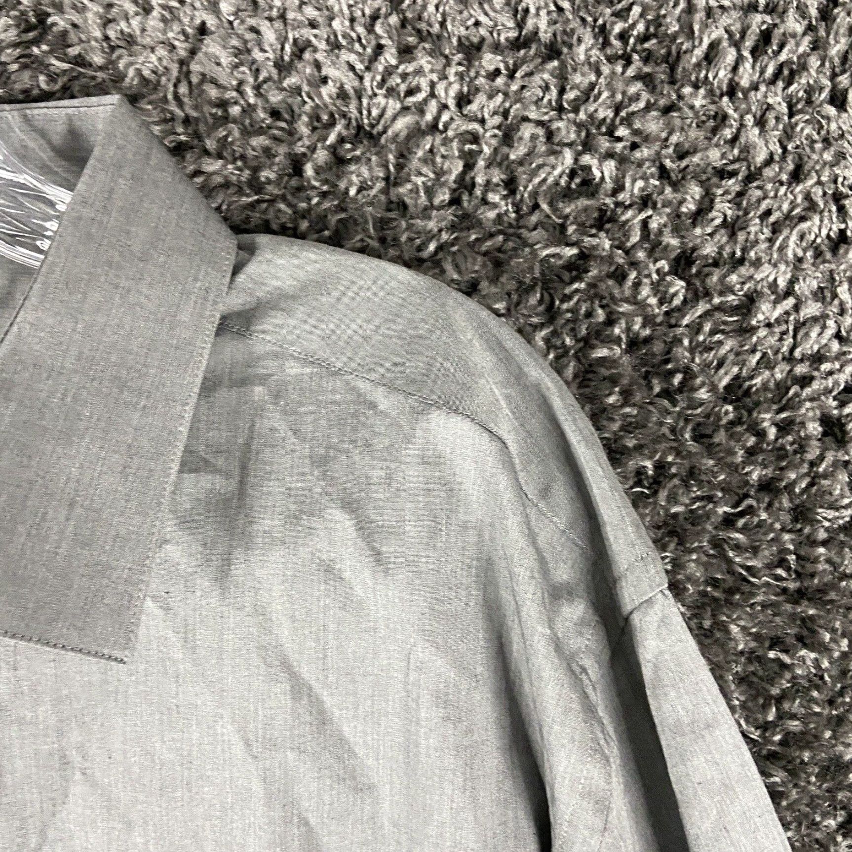 Apt. 9 Apt. 9 Dress Shirt Long Sleeve Regular Fit Mens XL Gray Size 46R - 6 Thumbnail