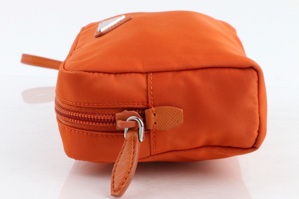 Prada o1srvl11e0624 Size: OS / Cosmetic Pouch in Orange Size ONE SIZE - 3 Thumbnail