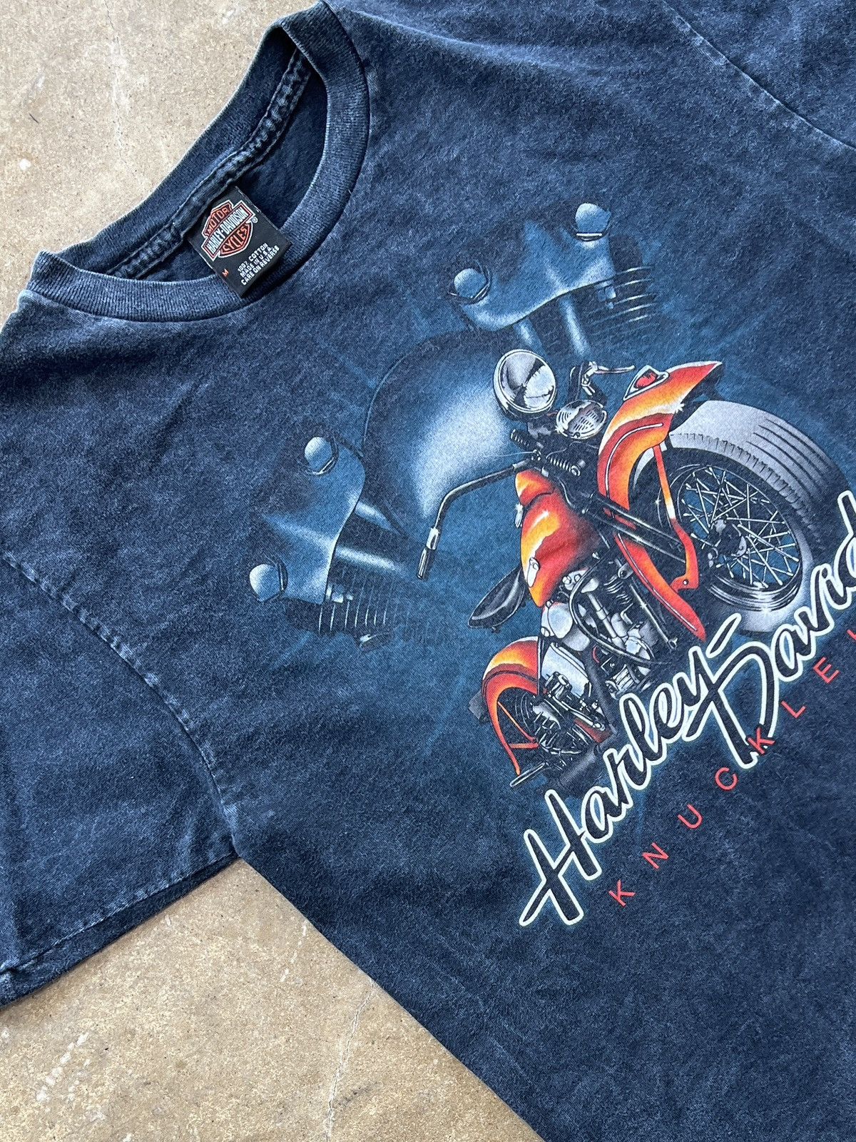 Harley Davidson Vintage 90s Harley Davidson Knucklehead Motorcycle Medium Size US M / EU 48-50 / 2 - 1 Thumbnail