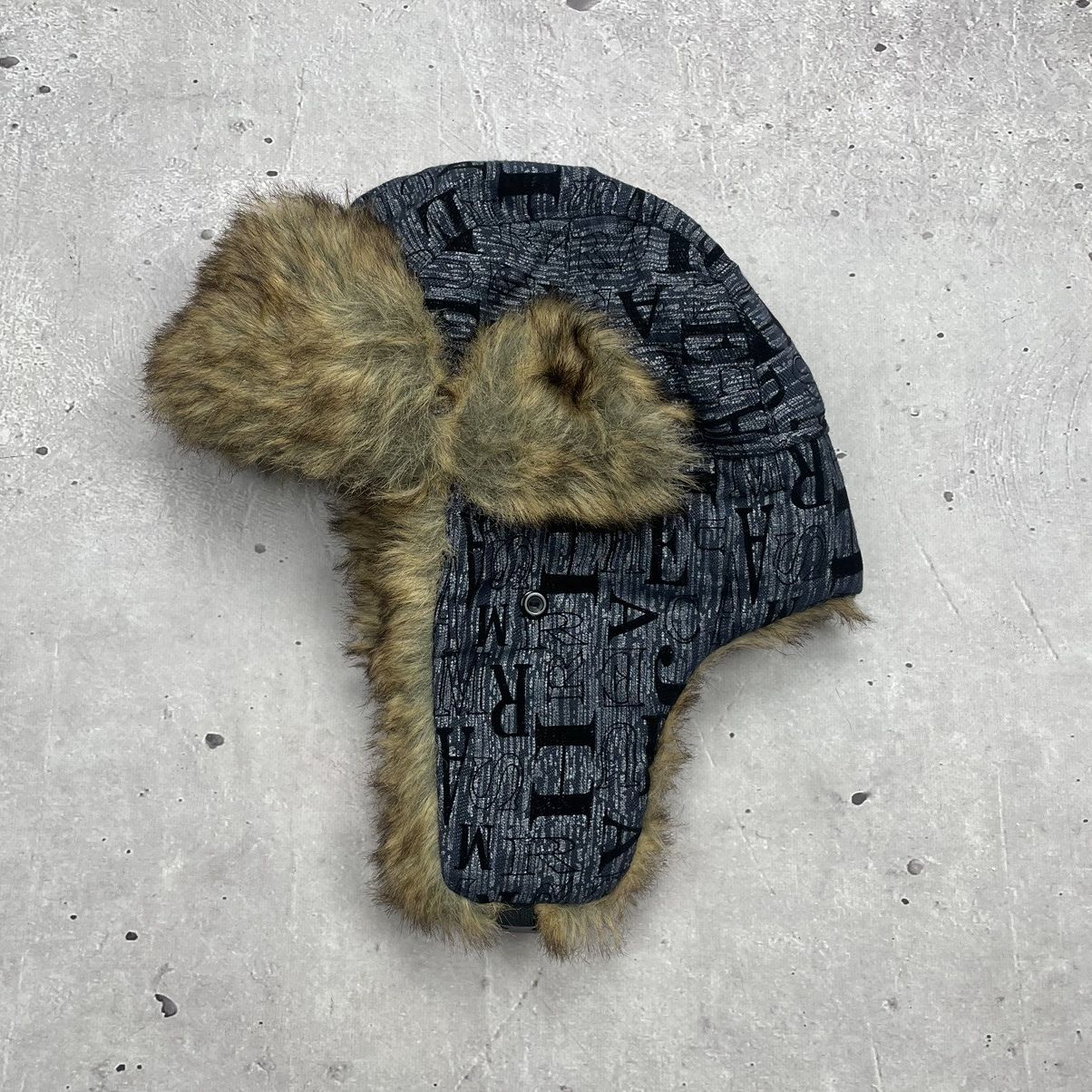 Japanese Brand × Vintage Vintage Y2K USHANKA Mohair Fuzzy 90’s Hat Asap Rocky Stule Size ONE SIZE - 1 Thumbnail