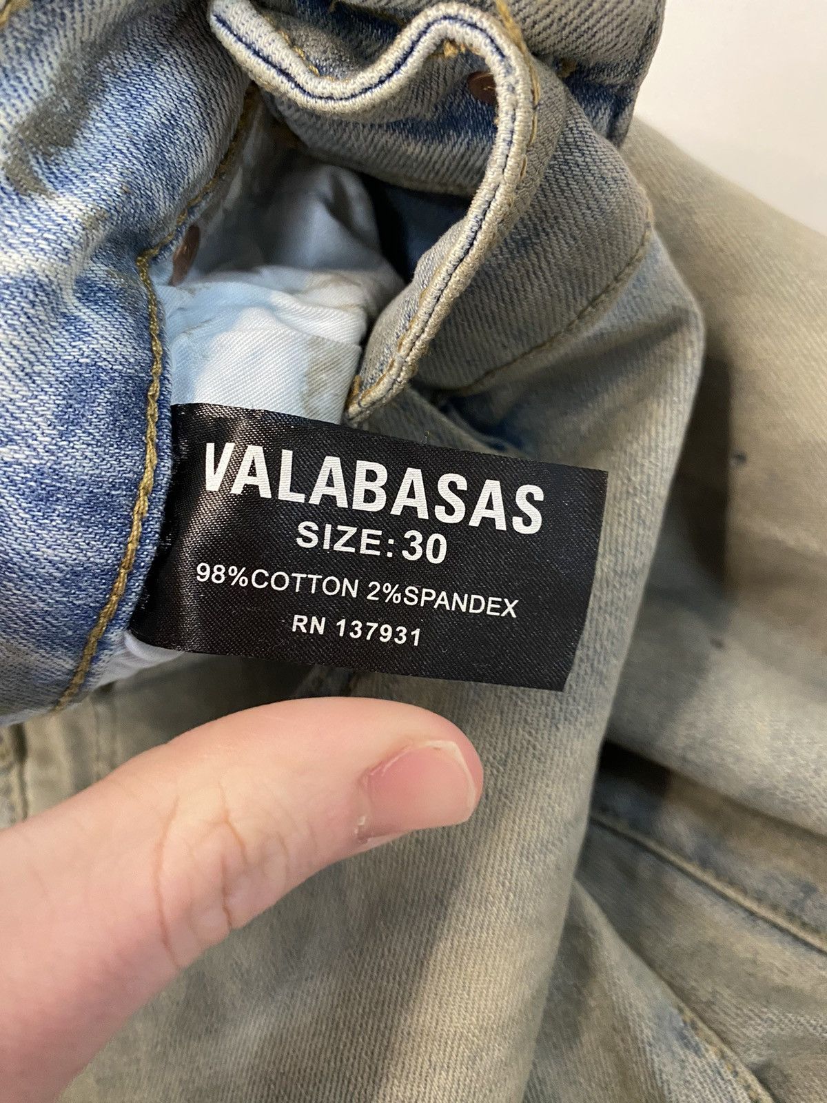 Valabasas Valabasas Rhinestone Denim Blue Size US 30 / EU 46 - 5 Thumbnail