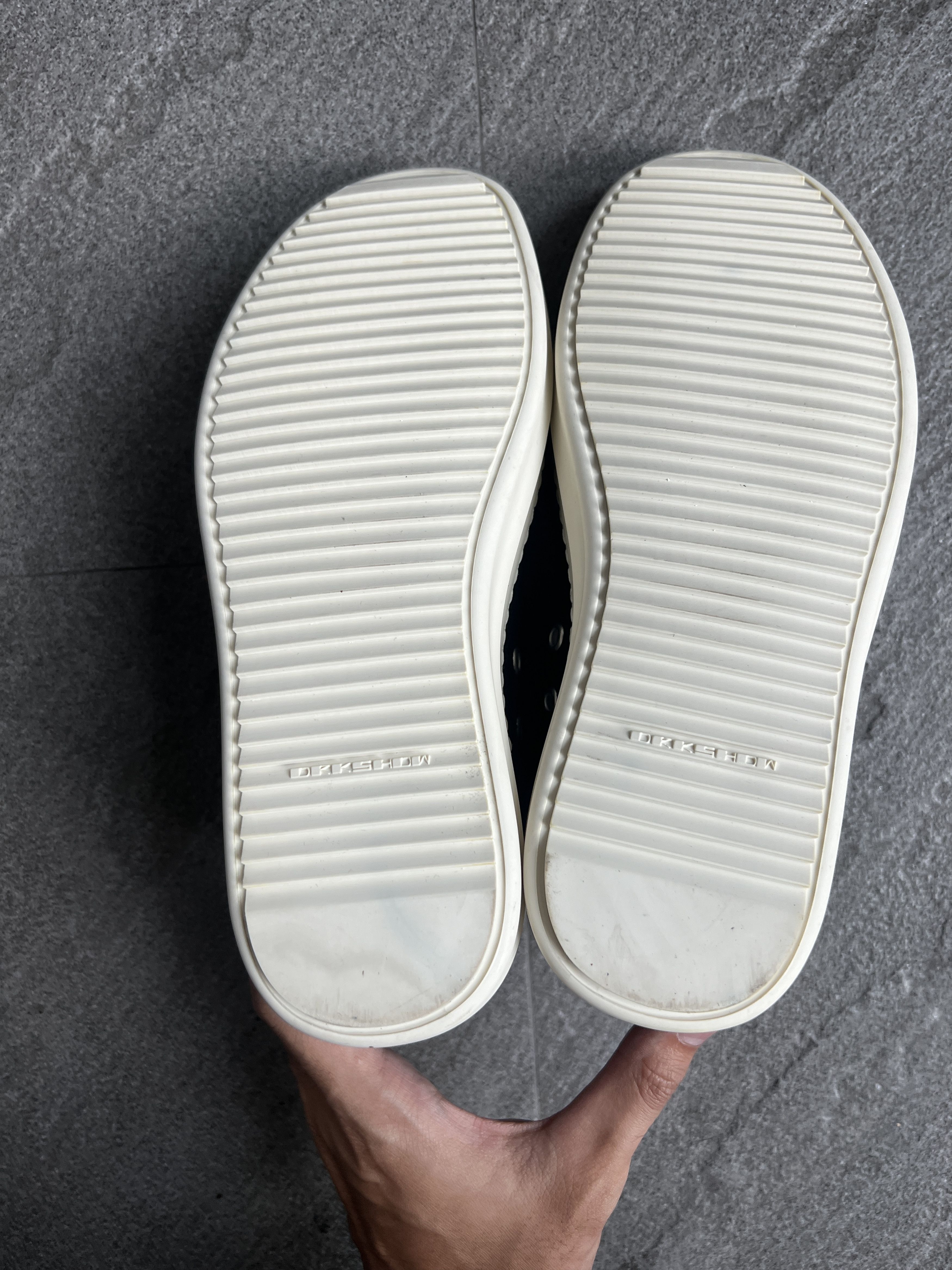 Rick Owens Drkshdw Rick Owens DRKSHDW Canvas Ramones Low Black EU37 Size US 5 / EU 37 - 13 Thumbnail