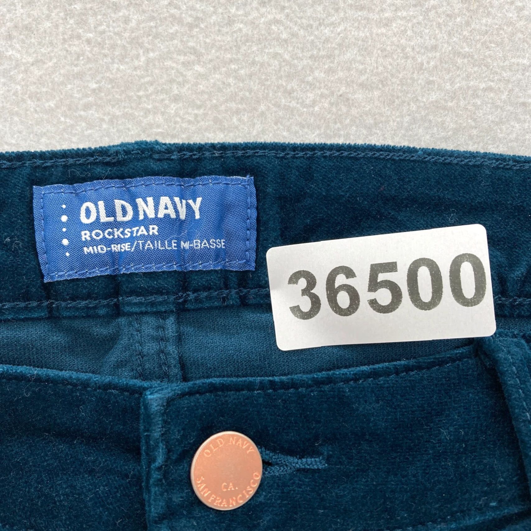 Old Navy Old Navy Rockstar Velvet 5-Pocket Skinny Ankle Pants Women's 10 Blue City Size 30" / US 8 / IT 44 - 5 Thumbnail