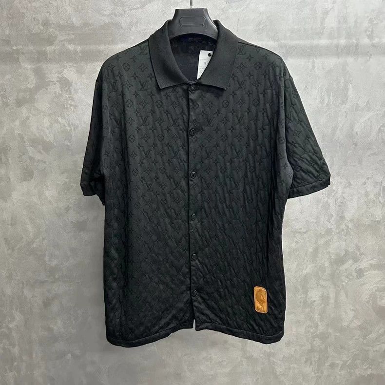 Louis Vuitton Louis Vuitton Black NBA Logo Short Sleeve Shirt-2506 Size US XXL / EU 58 / 5 - 1 Thumbnail
