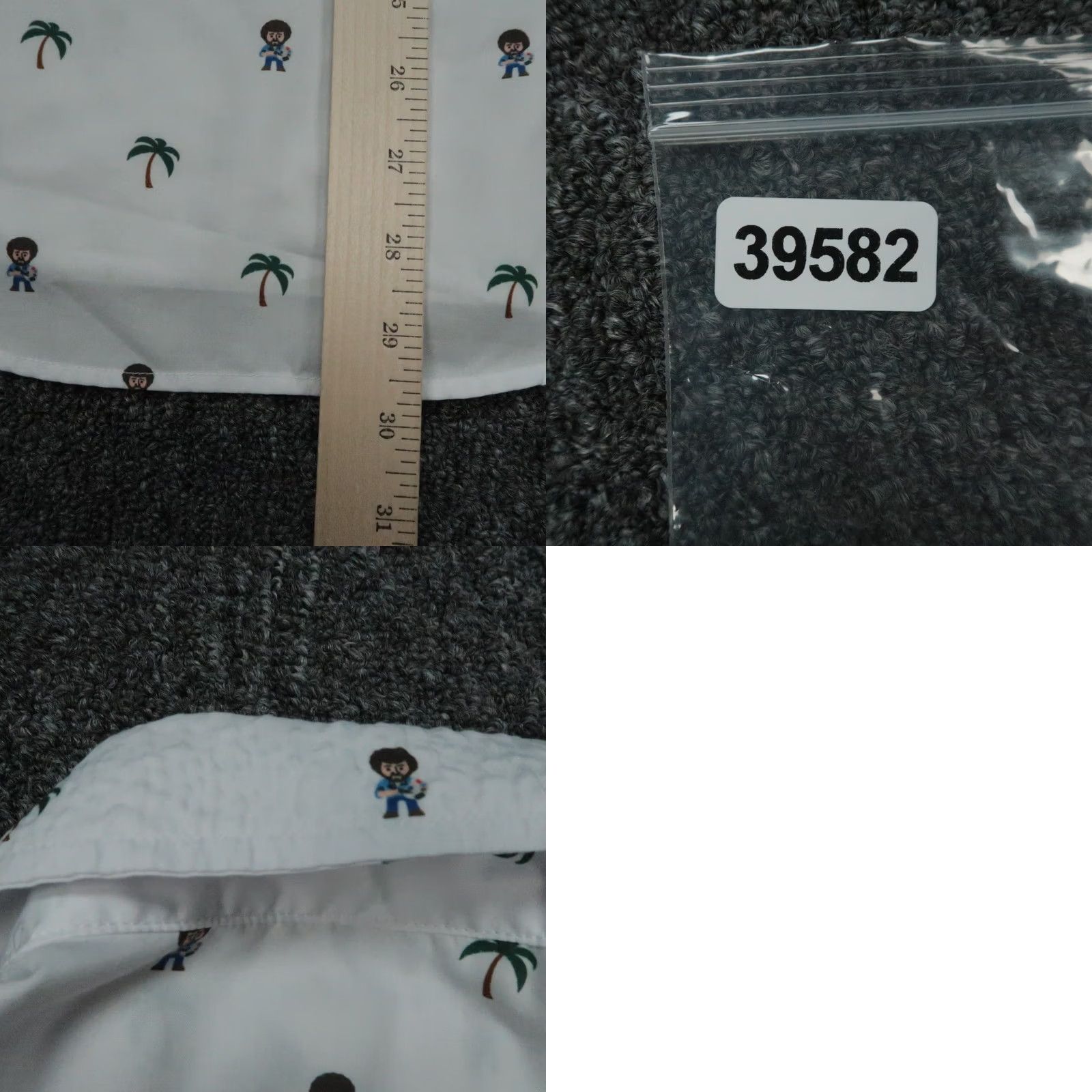 Vintage VINTAGE RSVLTS Shirt Mens Medium White Bob Ross Print Short Sleeve Button Novelty Size US M / EU 48-50 / 2 - 8 Thumbnail