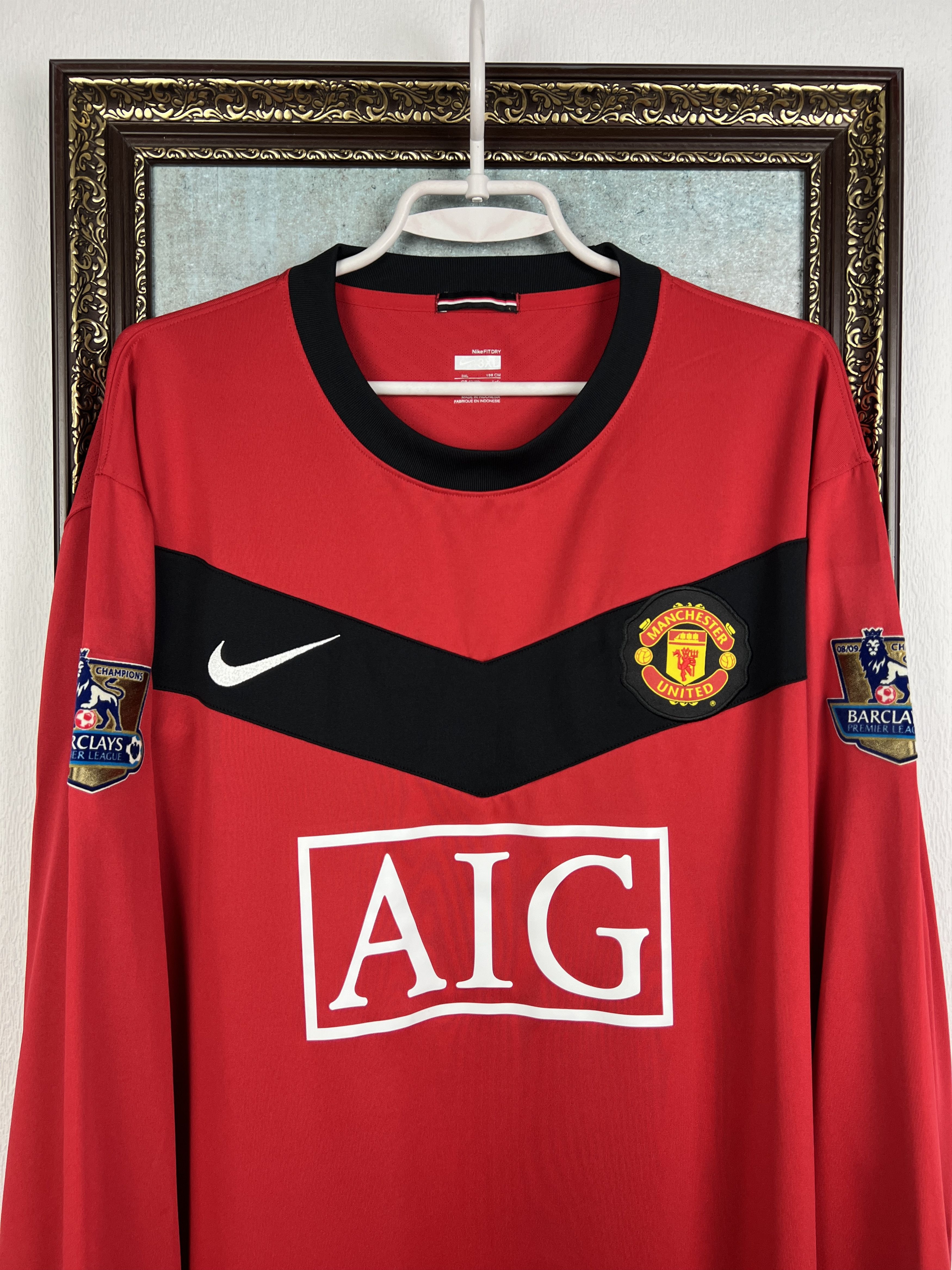Nike Manchester football shirt Berbatov Long Sleeve Jersey 3XL Size US XXL / EU 58 / 5 - 3 Thumbnail